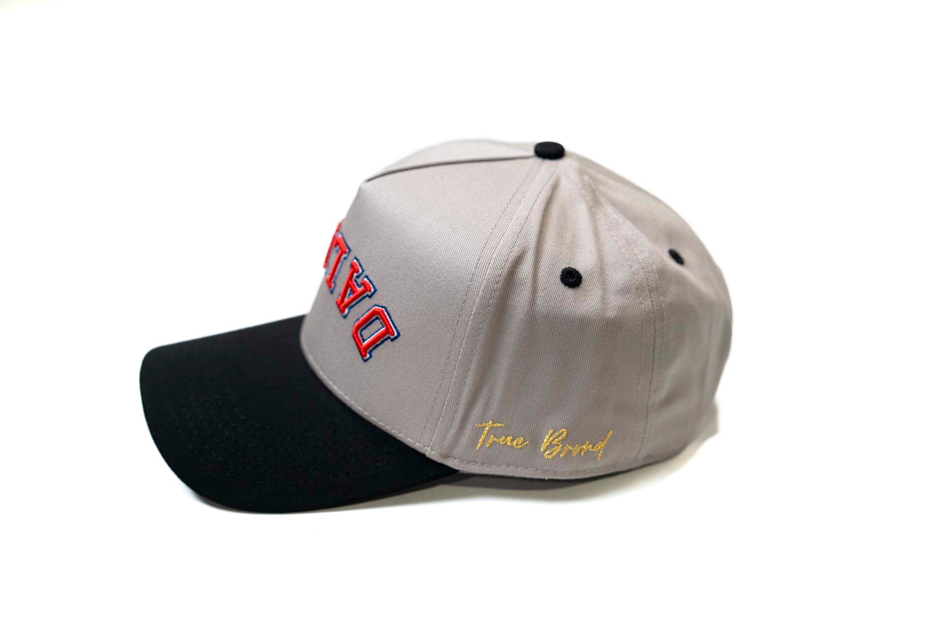 Precurved Dallas snapback - RWB BLACK / GRAY