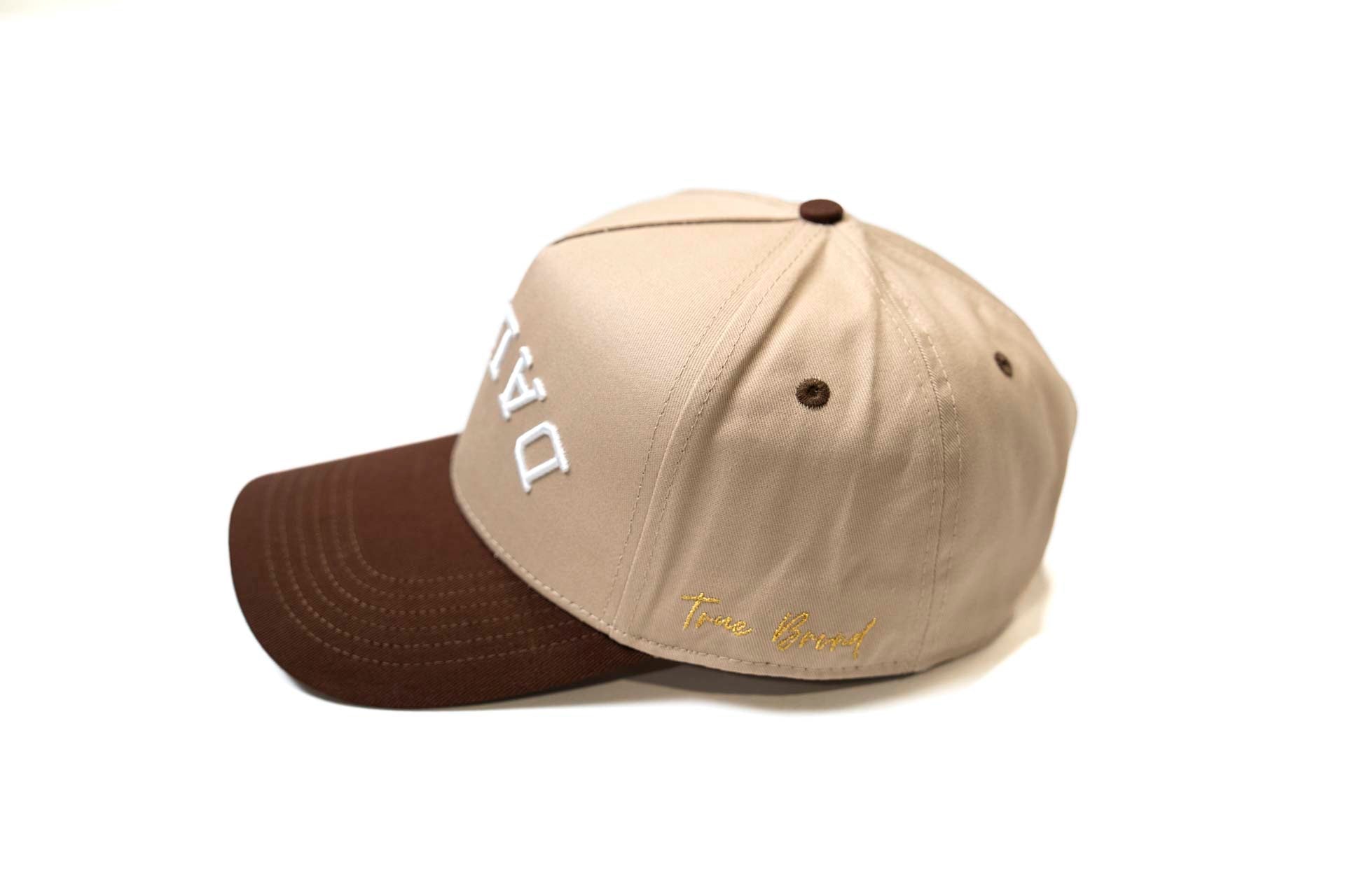 Precurved Dallas snapback - DARK BROWN / KHAKI