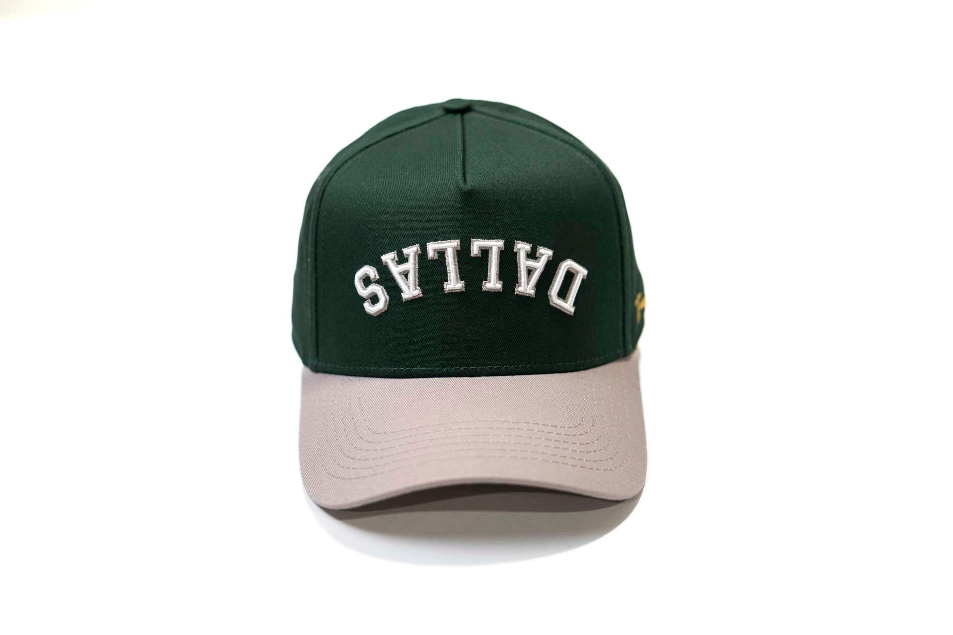 Precurved Dallas snapback - GRAY / FOREST GREEN