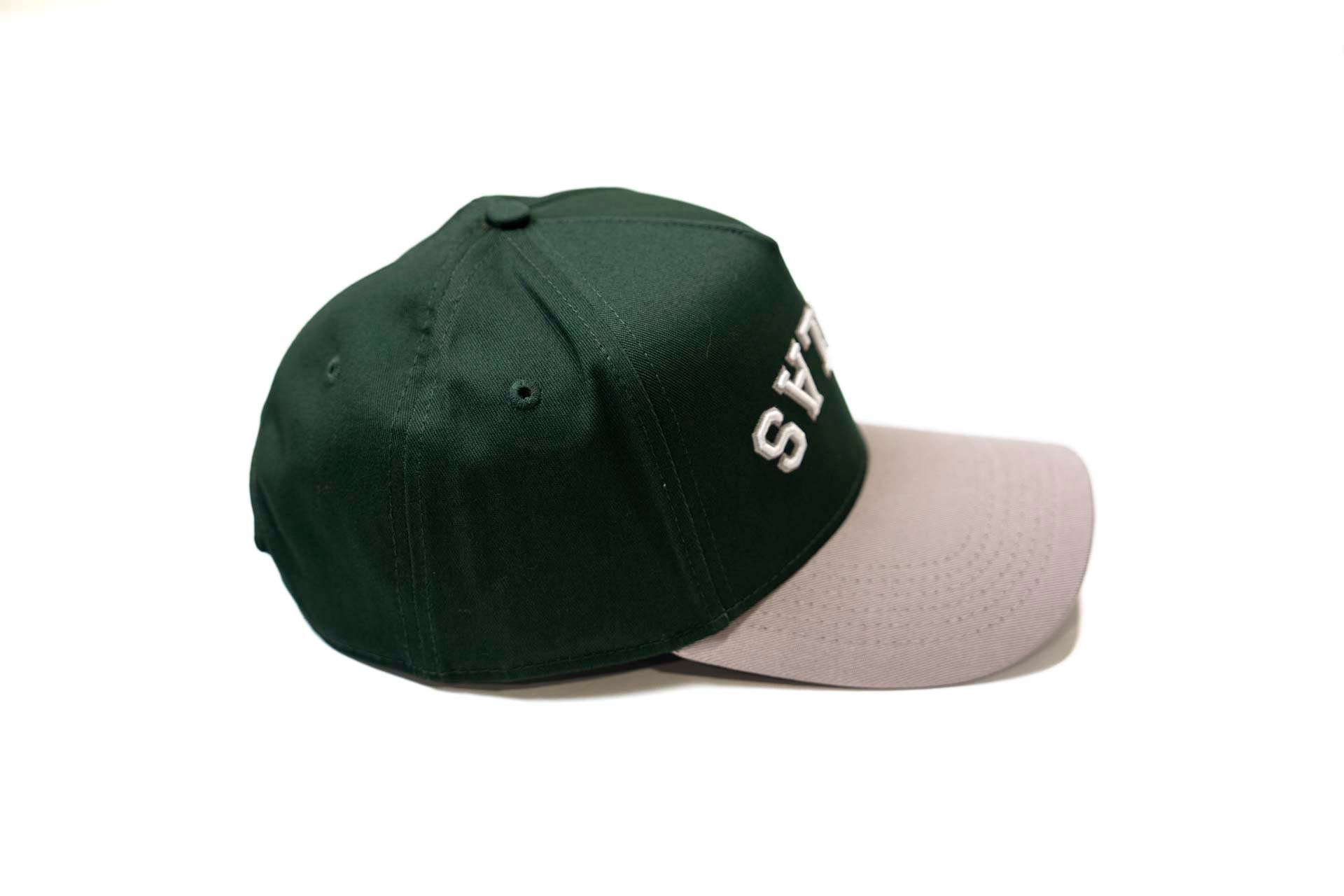 Precurved Dallas snapback - GRAY / FOREST GREEN