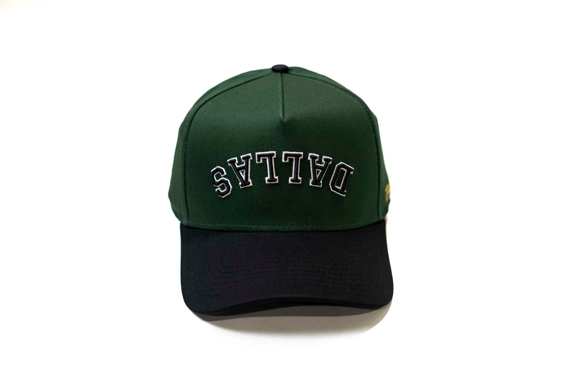 Precurved Dallas snapback - BLACK / FOREST GREEN
