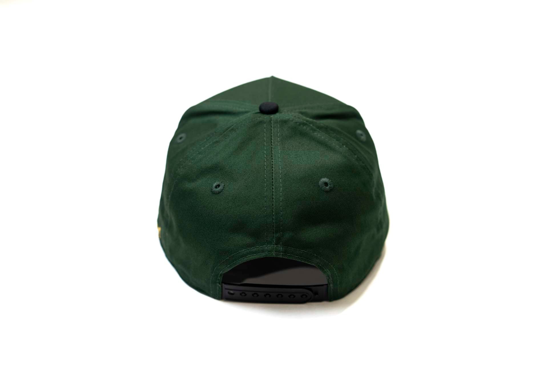 Precurved Dallas snapback - BLACK / FOREST GREEN