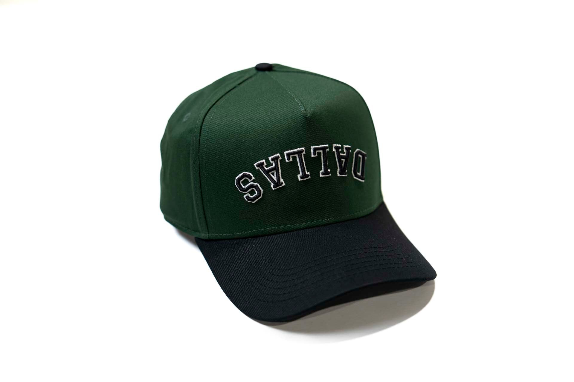 Precurved Dallas snapback - BLACK / FOREST GREEN