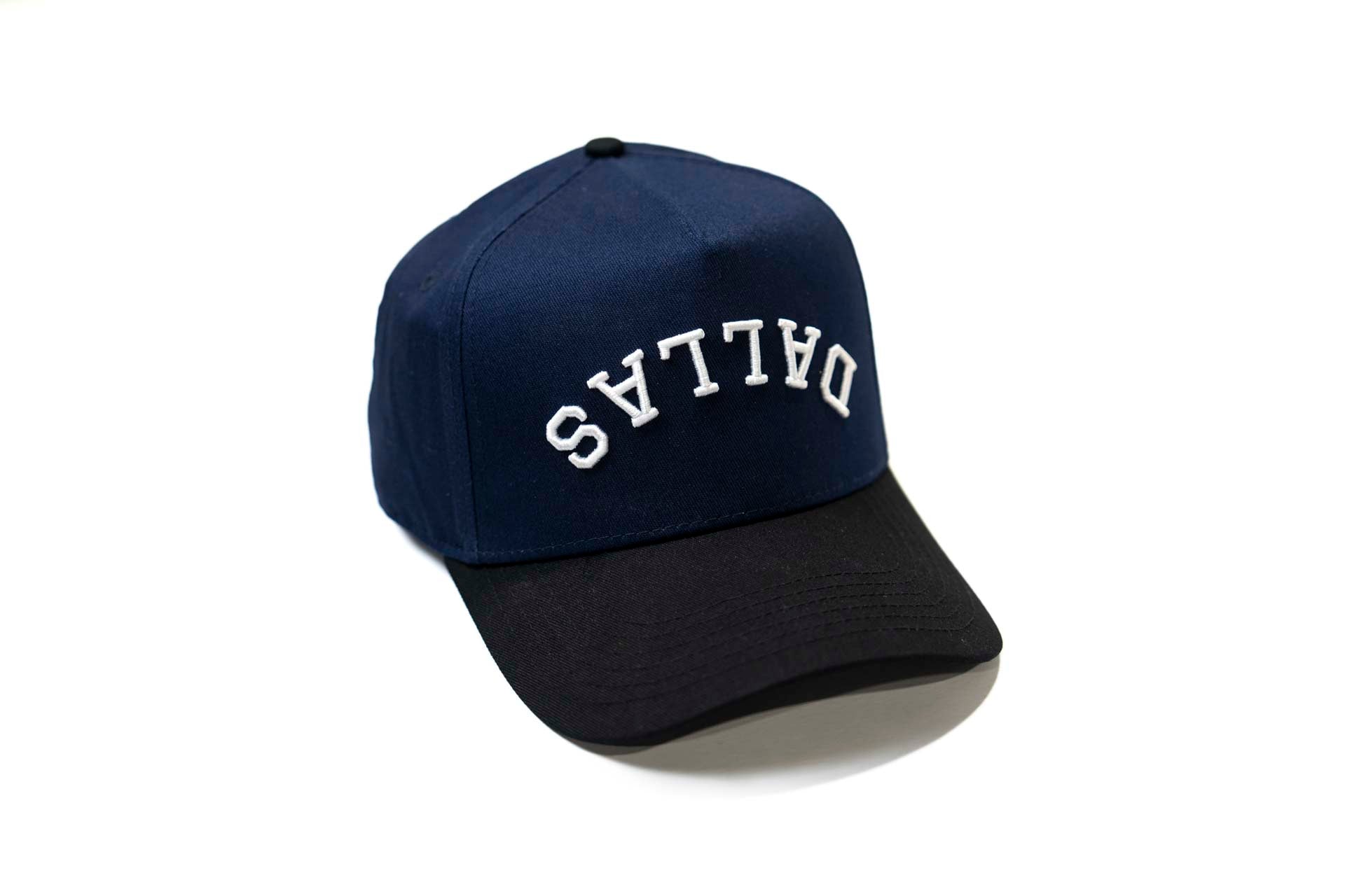 Precurved Dallas snapback - BLACK / NAVY
