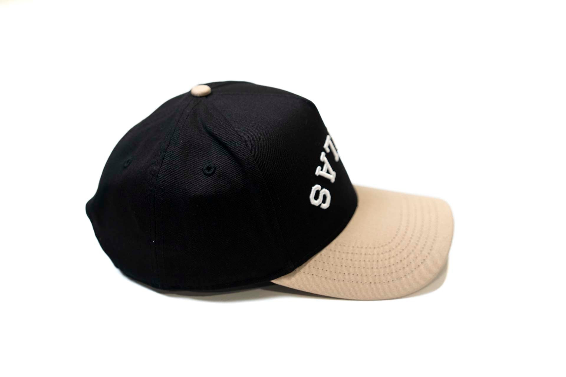 Precurved Dallas snapback - SAND / BLACK