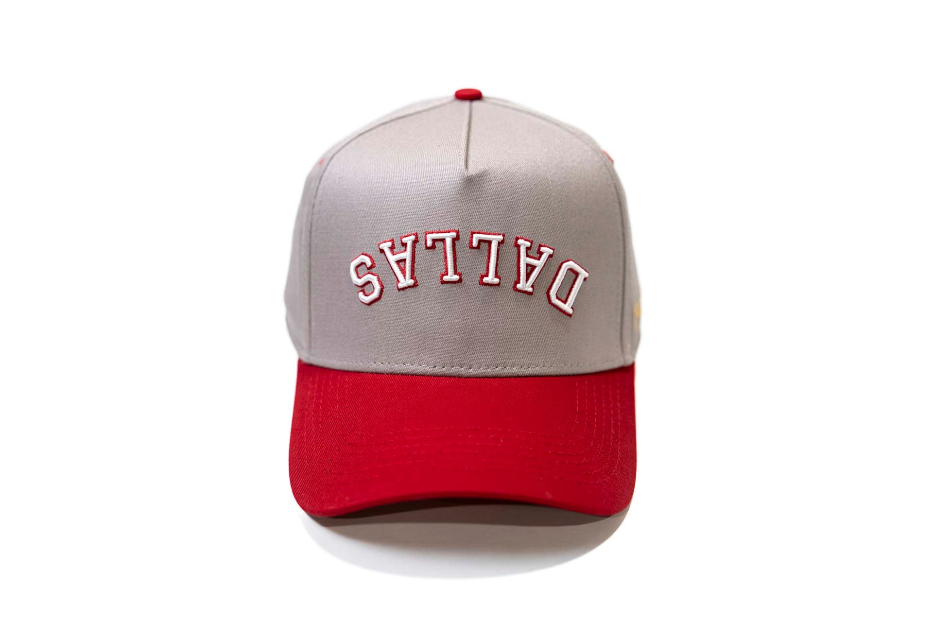 Precurved Dallas snapback - CARDINAL RED / LITE GRAY