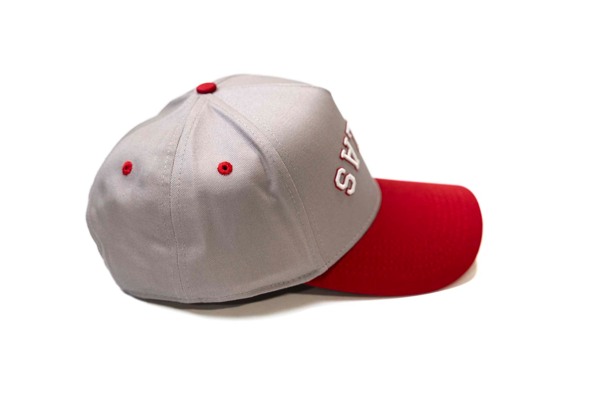 Precurved Dallas snapback - CARDINAL RED / LITE GRAY