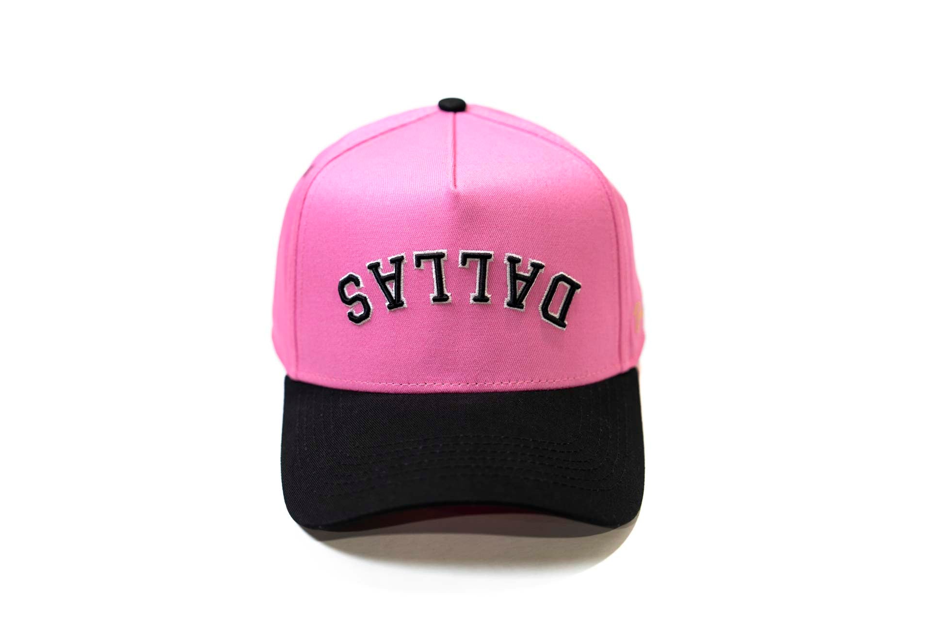 Precurved Dallas snapback - BLACK / PINK