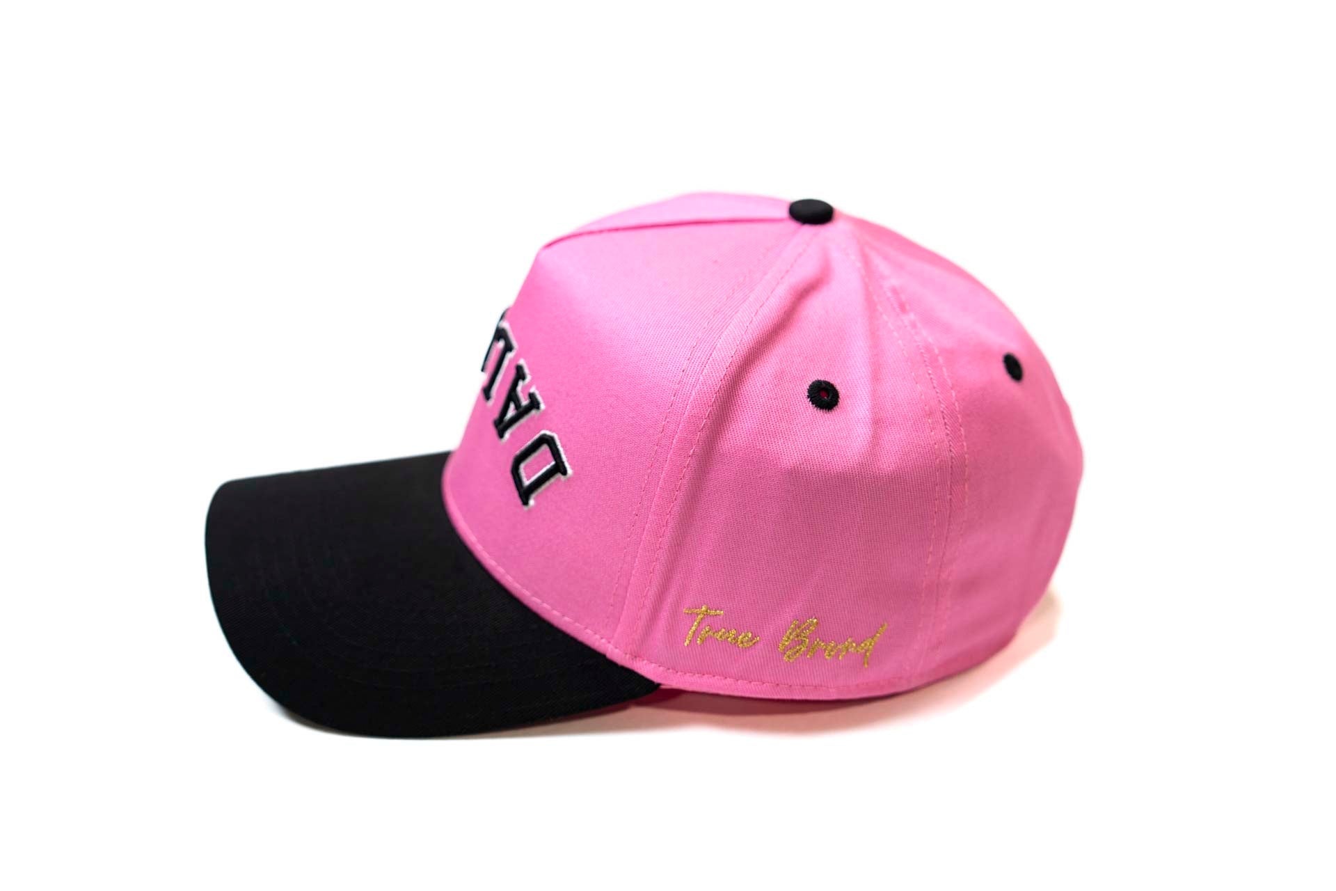 Precurved Dallas snapback - BLACK / PINK