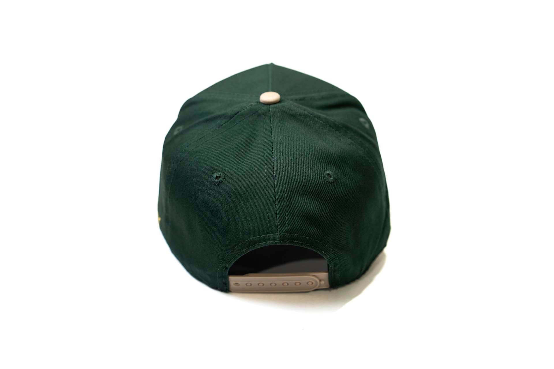 Precurved Dallas snapback - Sand / Forest Green