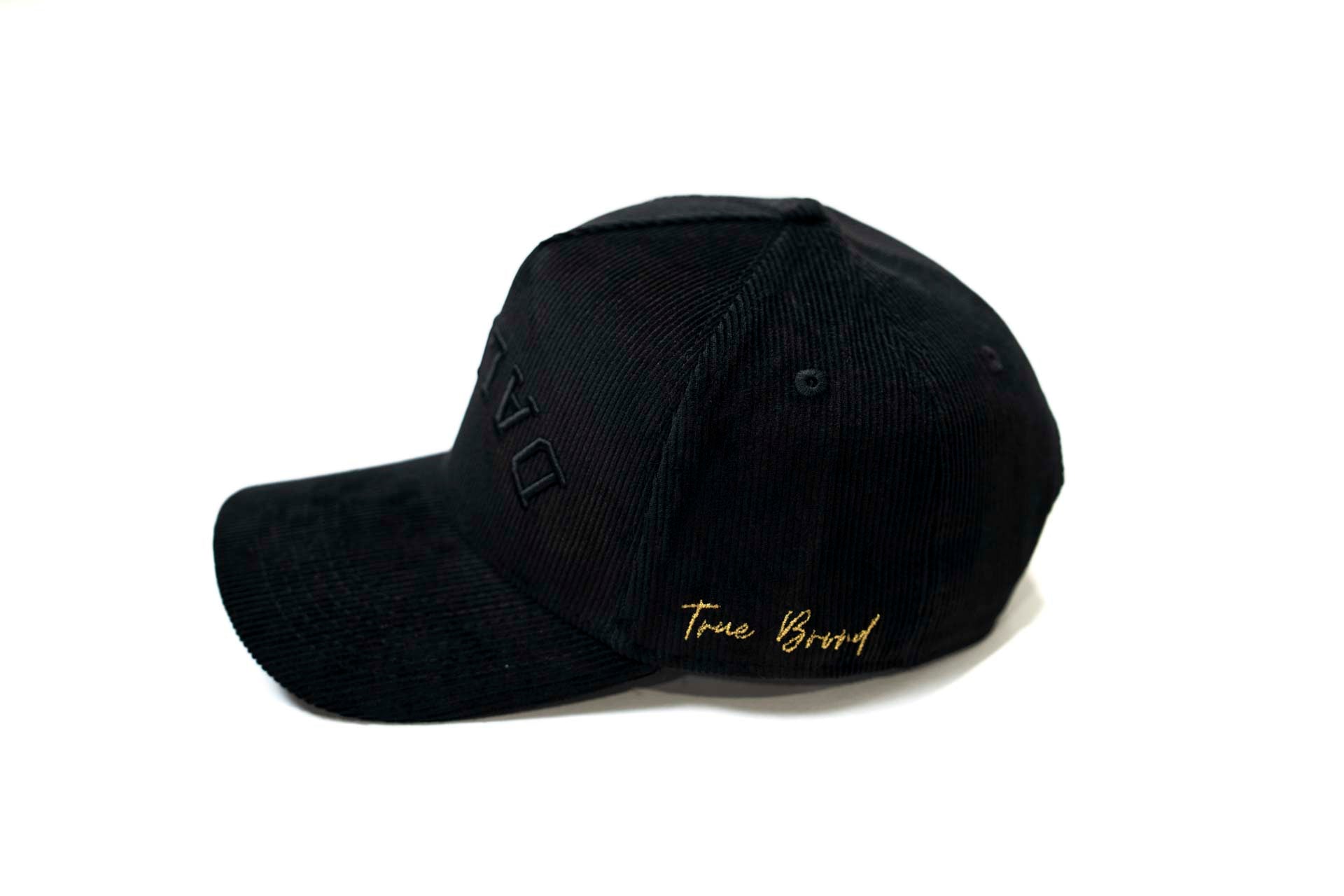 Corduroy USD snapback - BLACKOUT