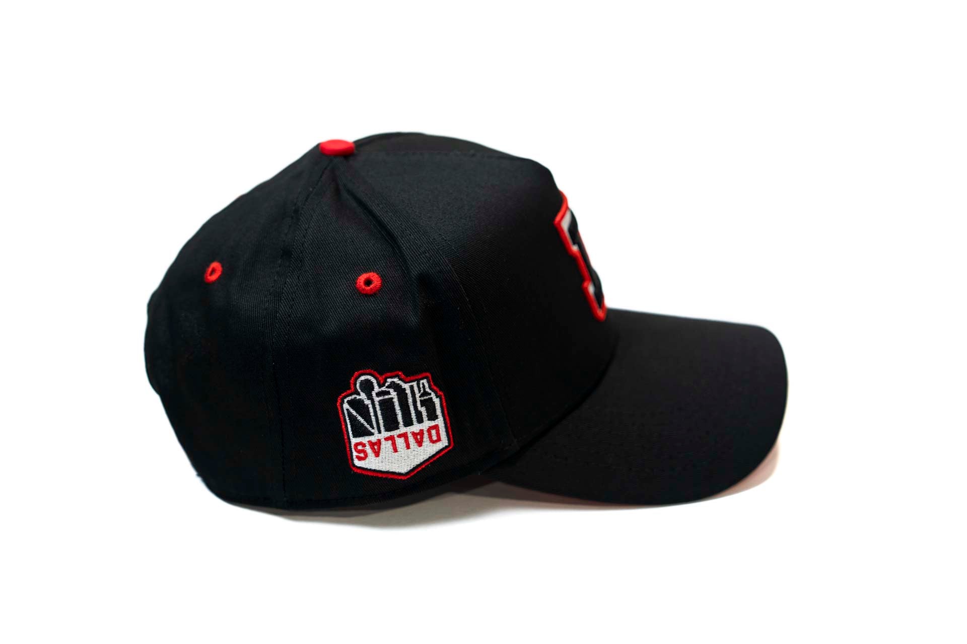 TRUE D HAT - BLACK w/ Red