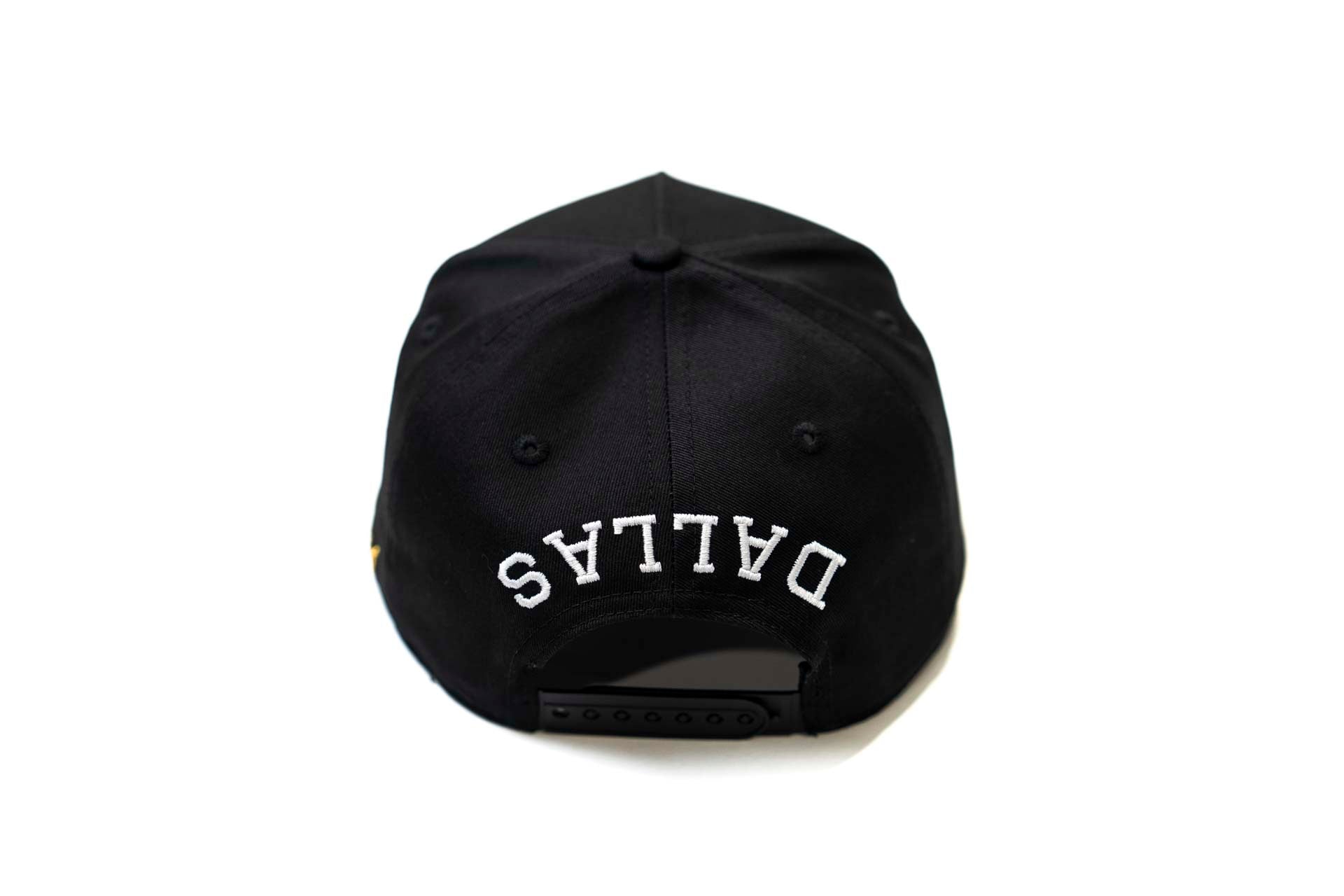 Inline D snapback - BLACK w/ gray