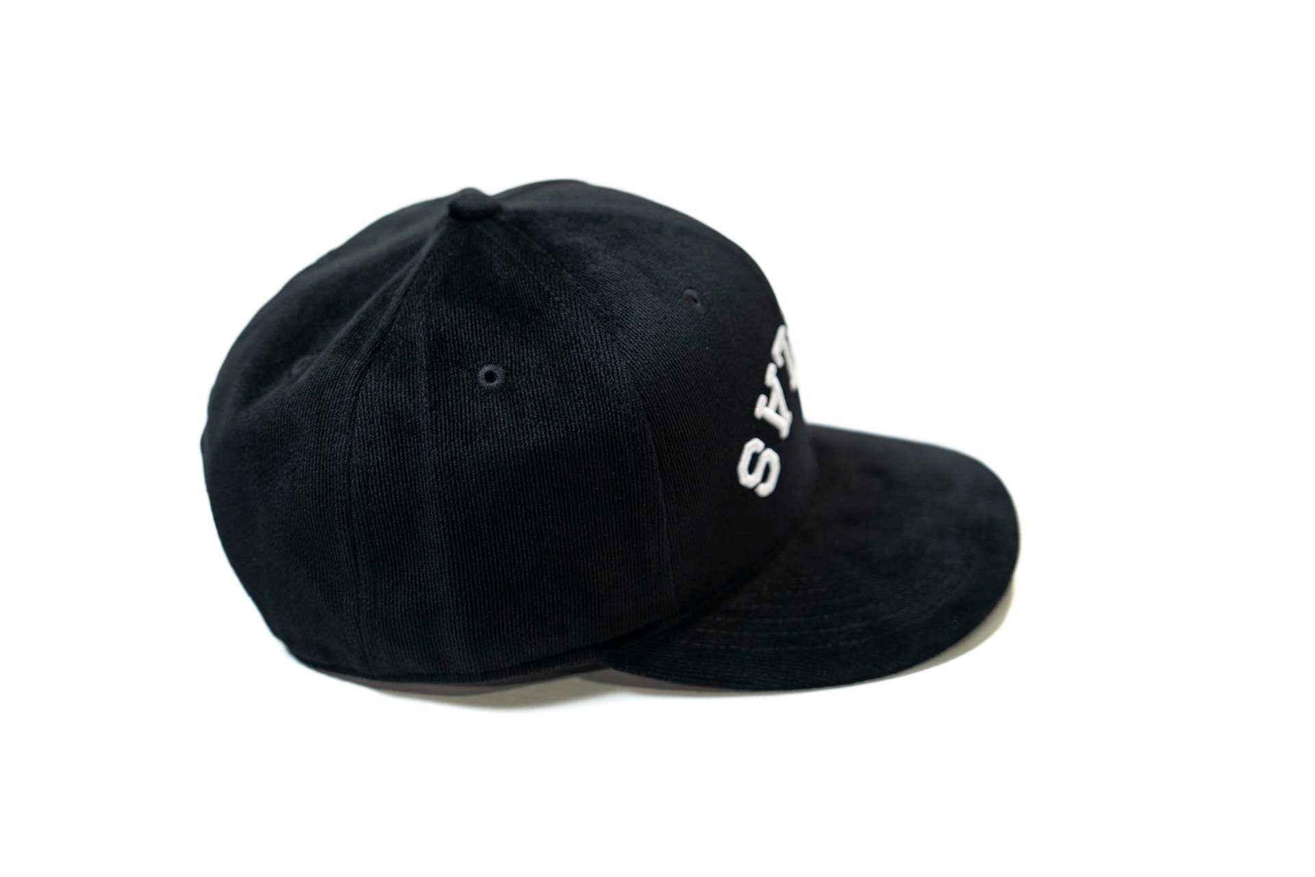 Corduroy 6 panel - BLACK