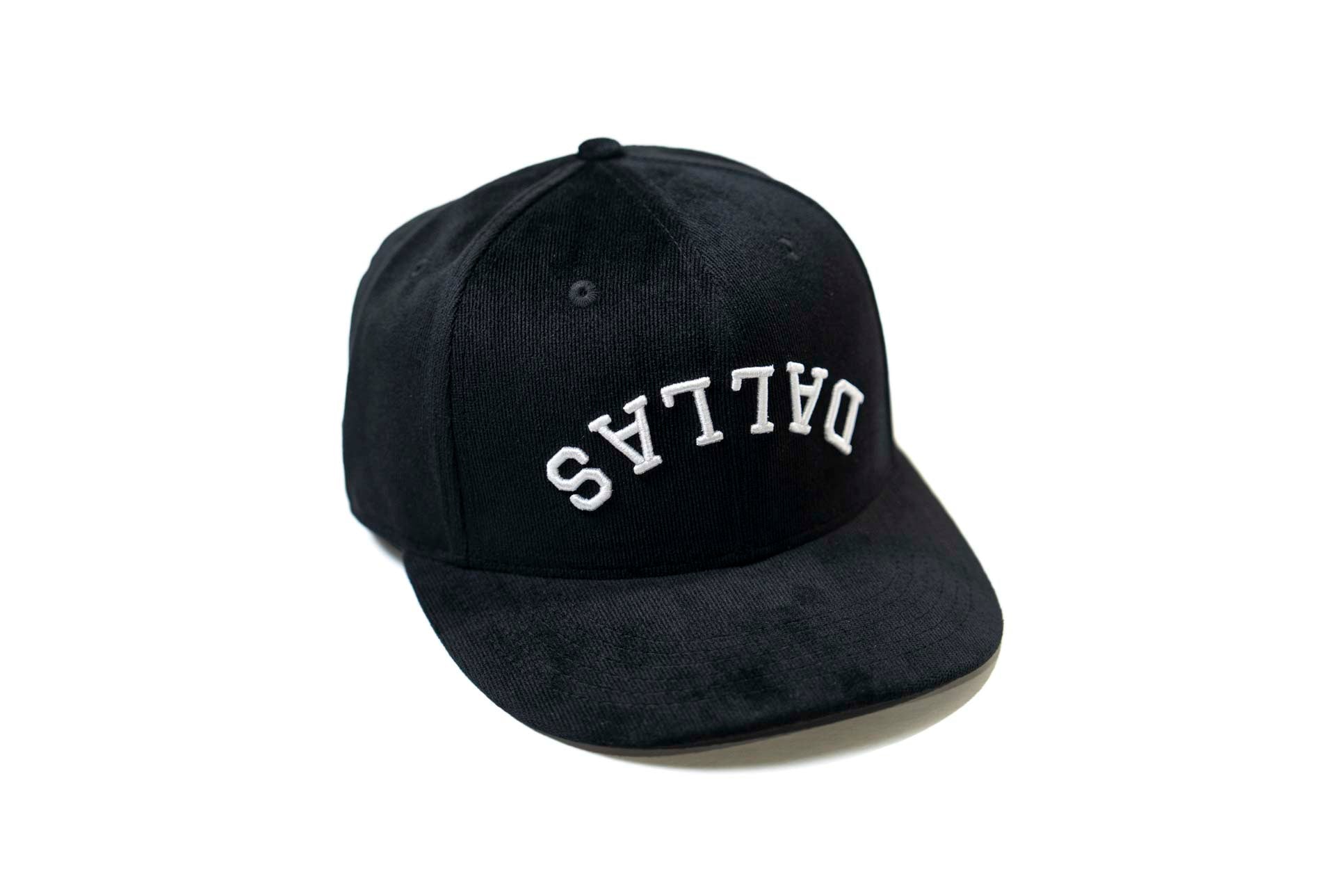 Corduroy 6 panel - BLACK