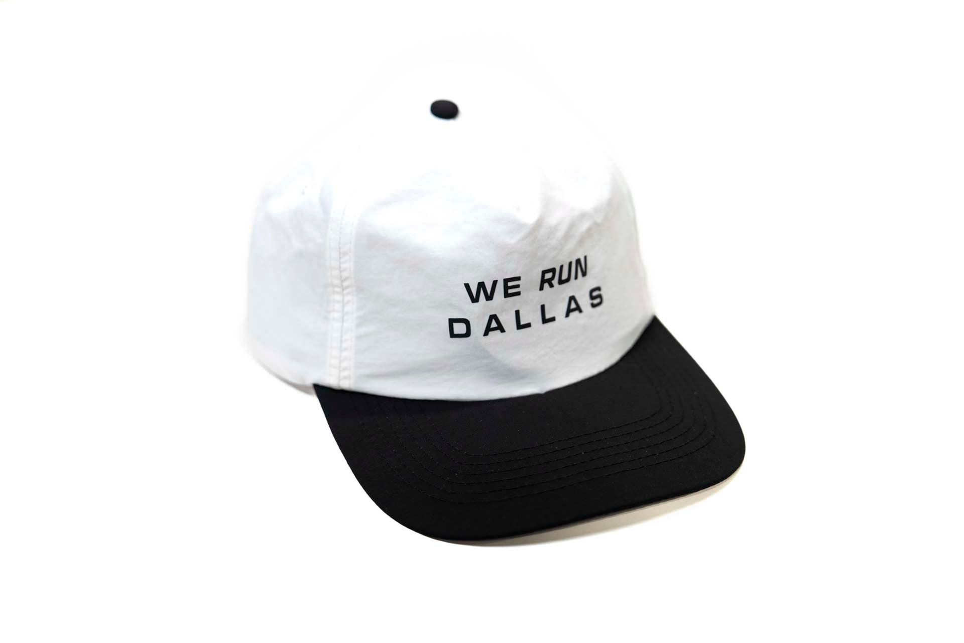 Dallas Running Hat - BLACK / WHITE (We Run Dallas)