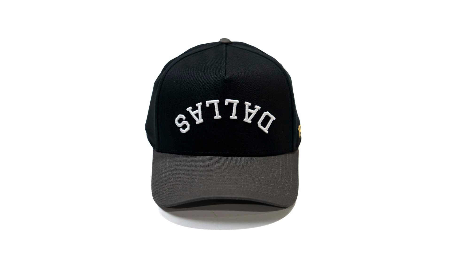 Precurved Dallas snapback - CHARCOAL / BLACK