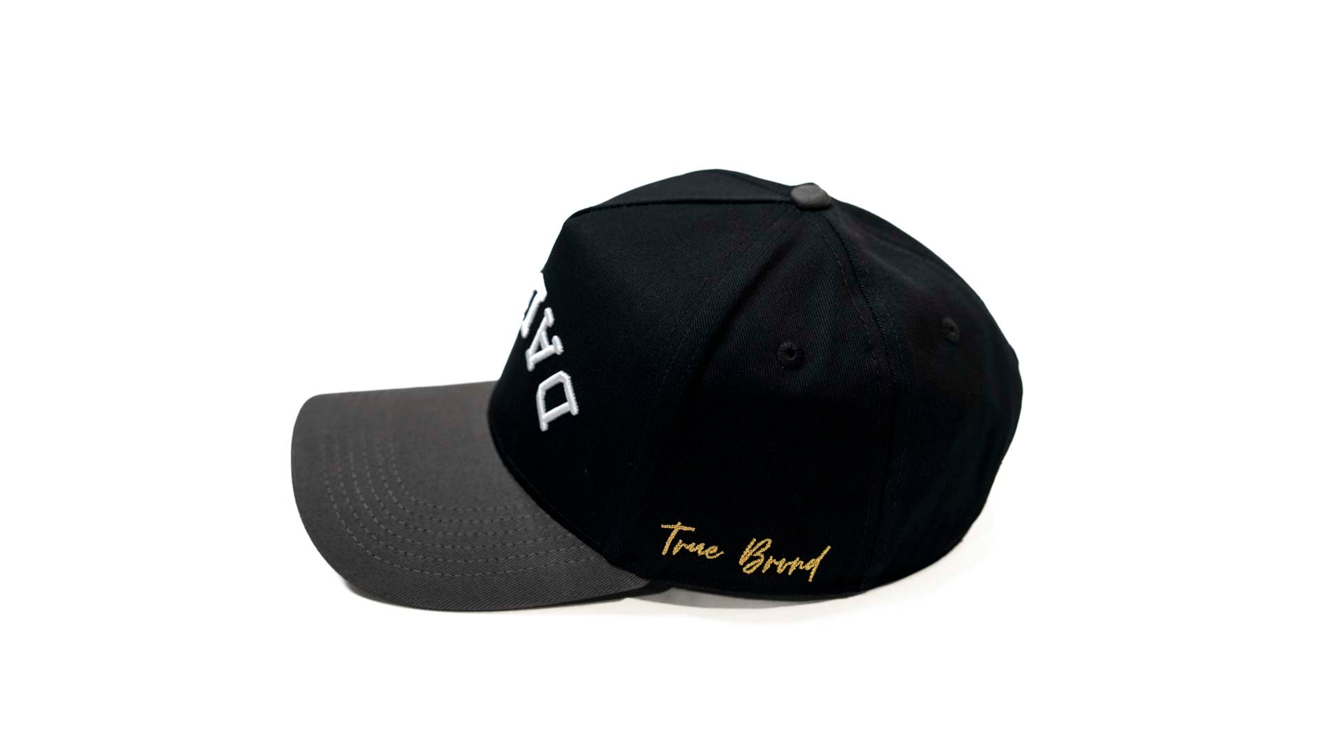 Precurved Dallas snapback - CHARCOAL / BLACK