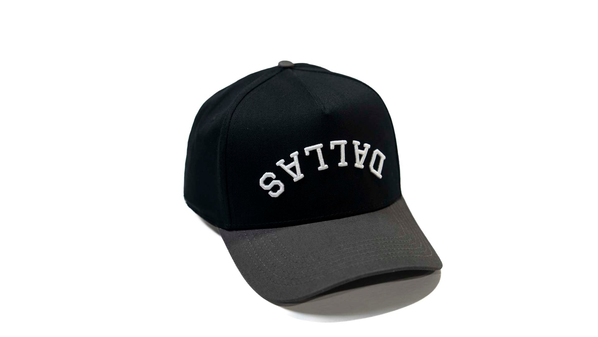 Precurved Dallas snapback - CHARCOAL / BLACK