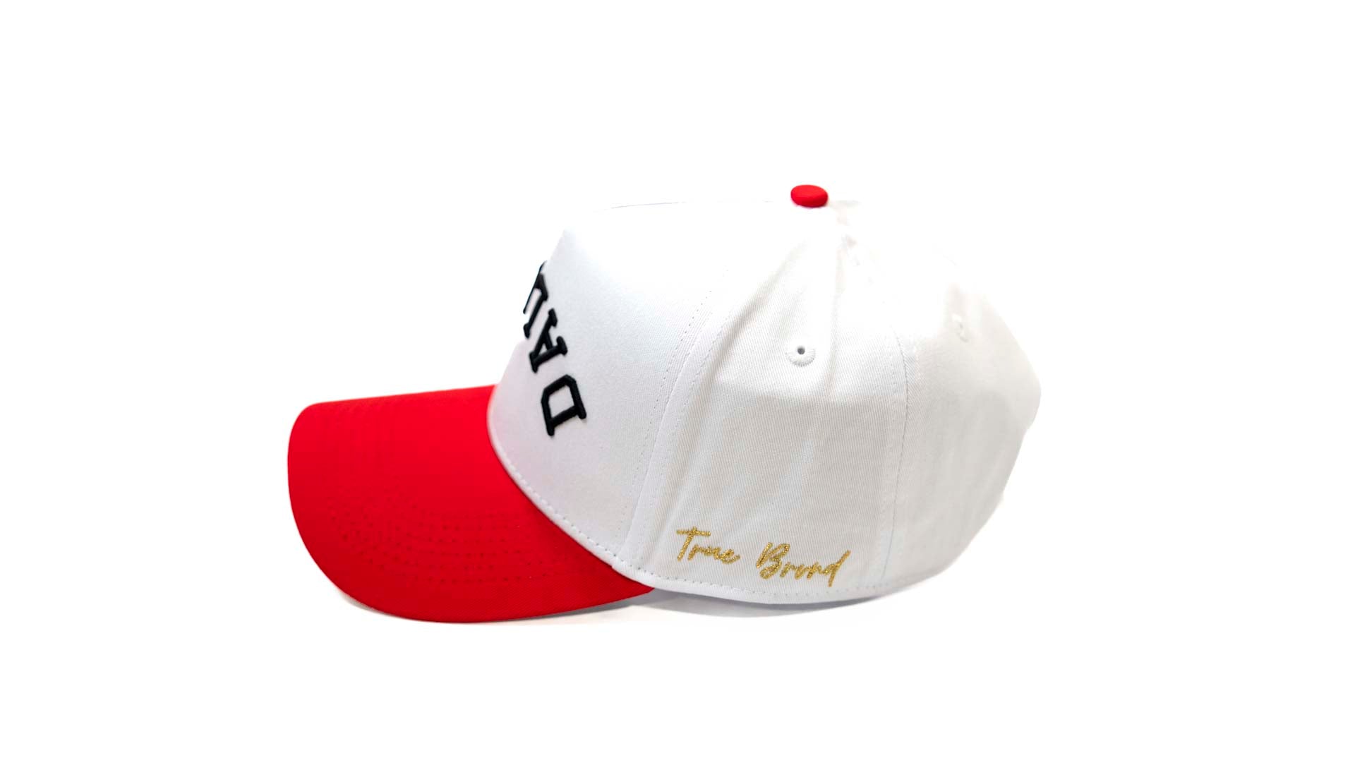 Precurved Dallas snapback - RED / WHITE
