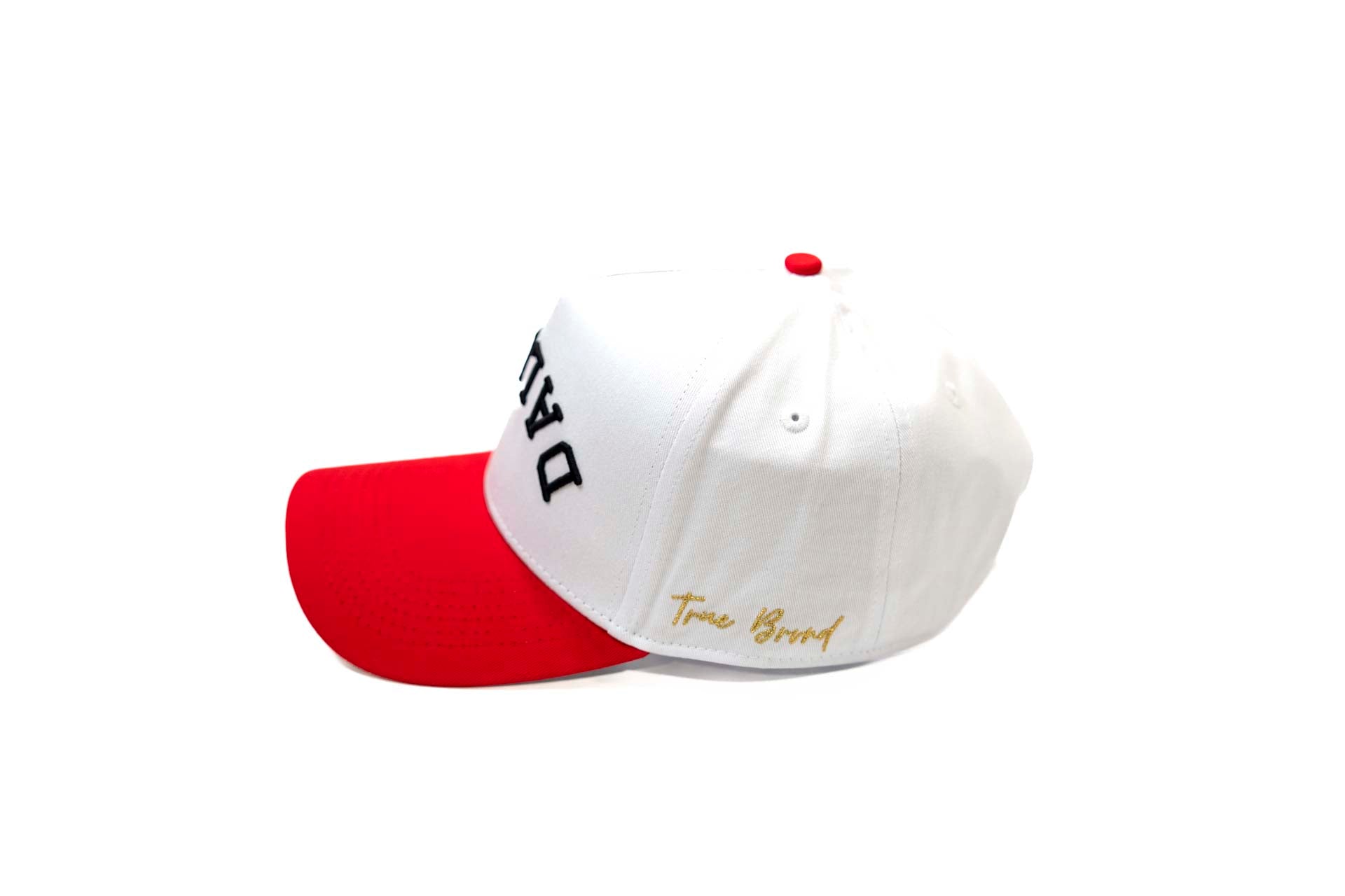 Precurved Dallas snapback - RED / WHITE