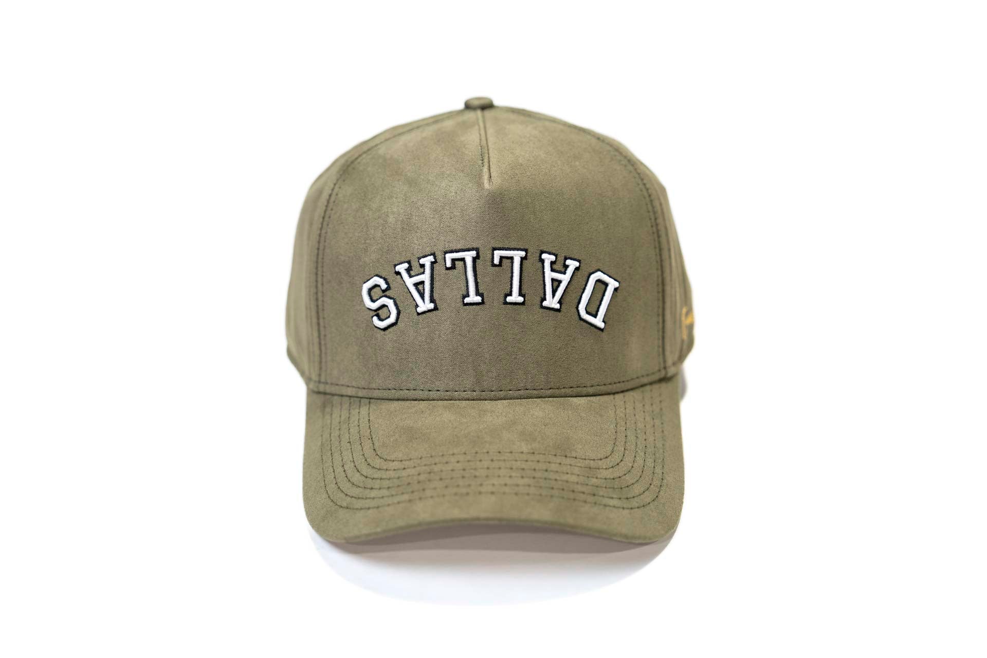 Suede snapback - OLIVE