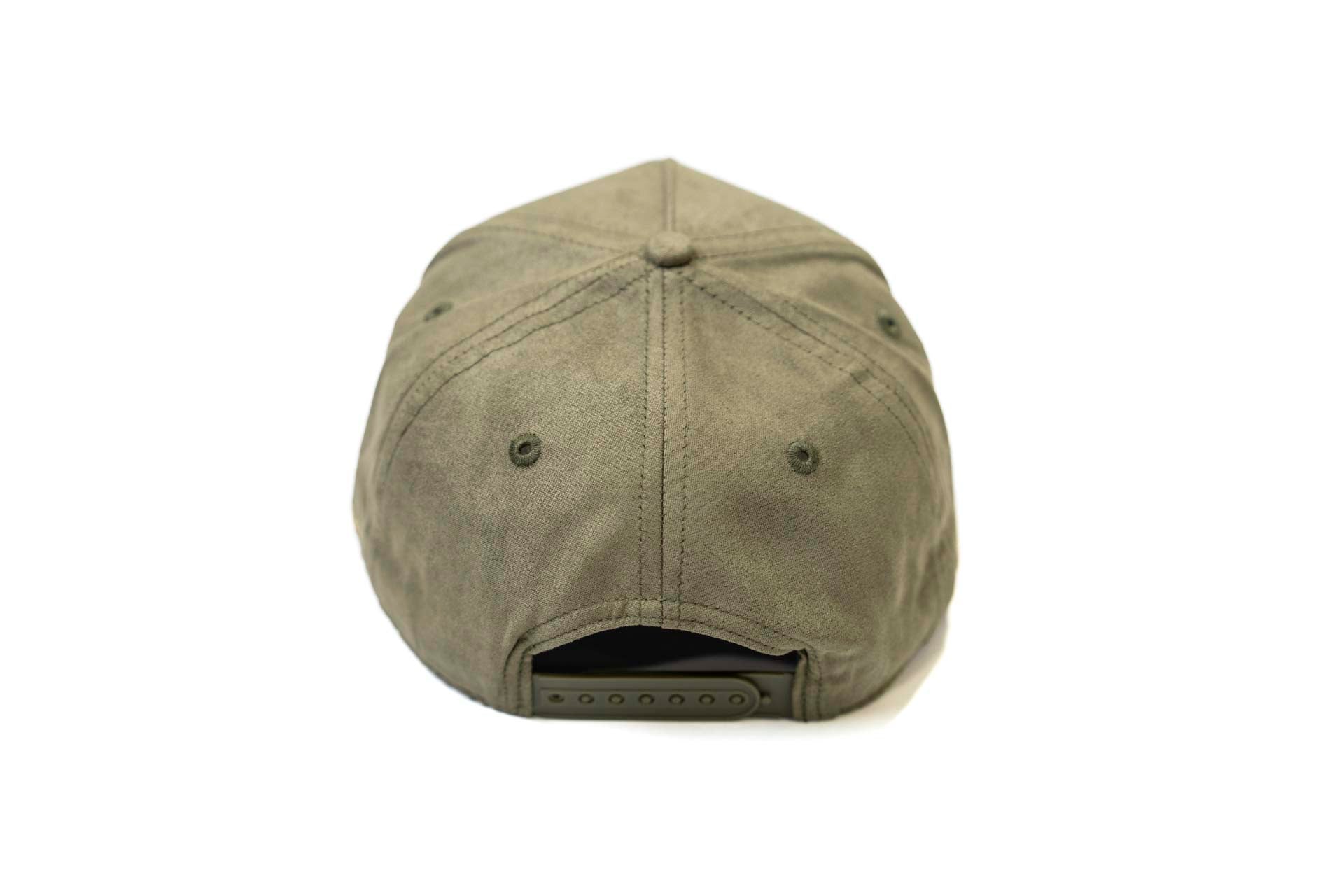 Suede snapback - OLIVE