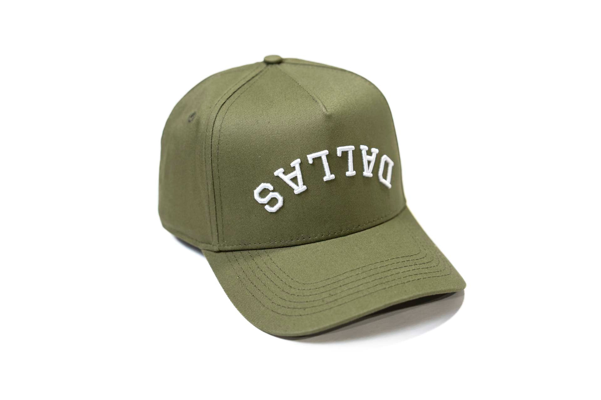 Precurved Dallas snapback - OLIVE