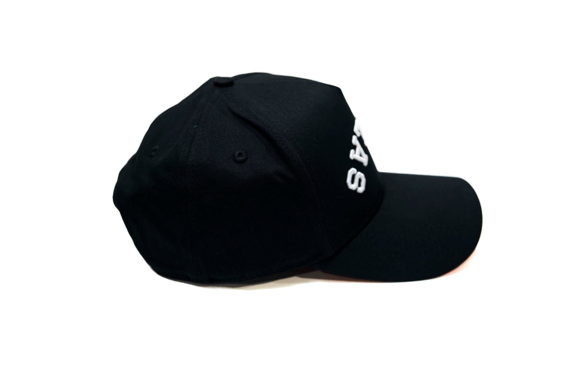 Precurved Dallas snapback - CLASSIC BLACK (Red Underbrim)