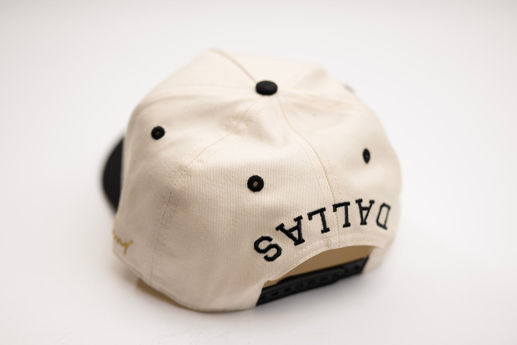 Inline D snapback - BLACK / OFFWHITE