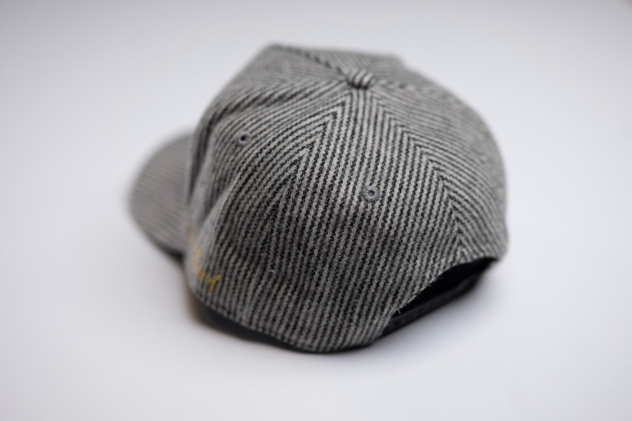 Melton Wool snapback - GRAY STRIPE