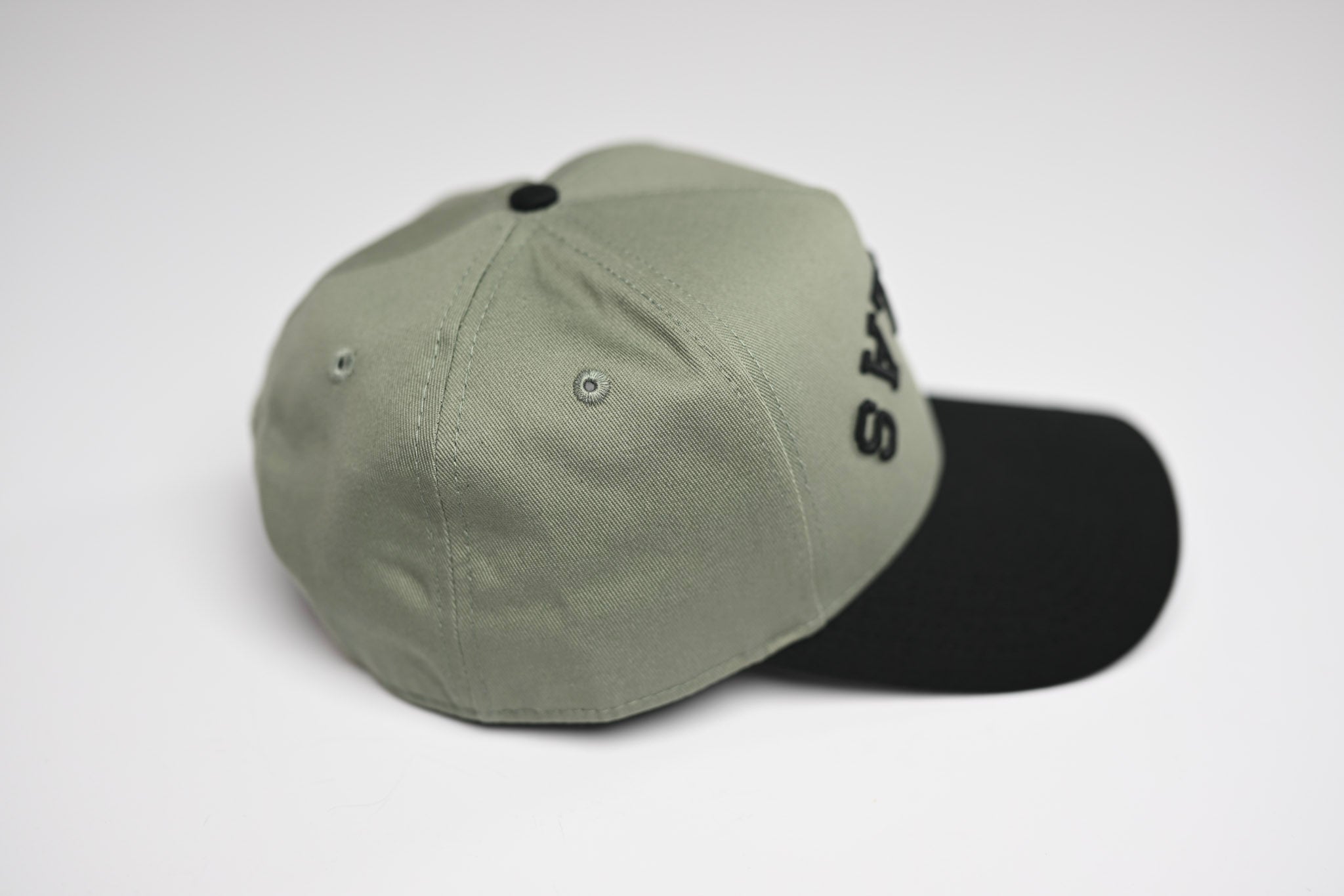 Precurved Dallas snapback - BLACK / SAGE