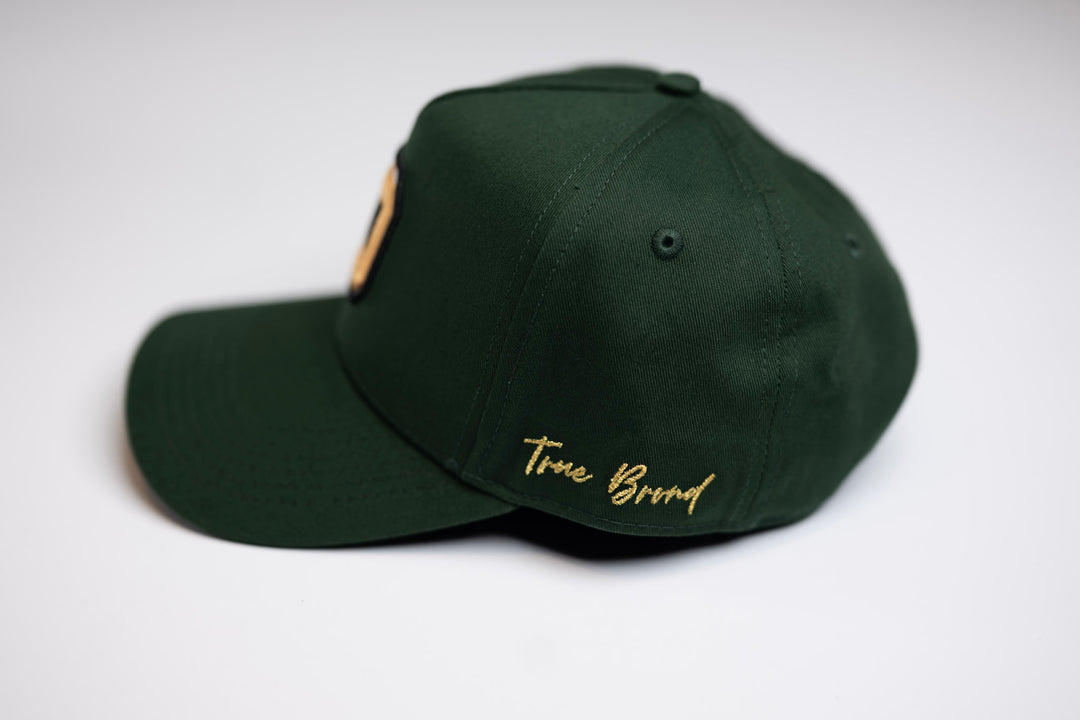 TRUE D HAT - FOREST GREEN w/ Gold