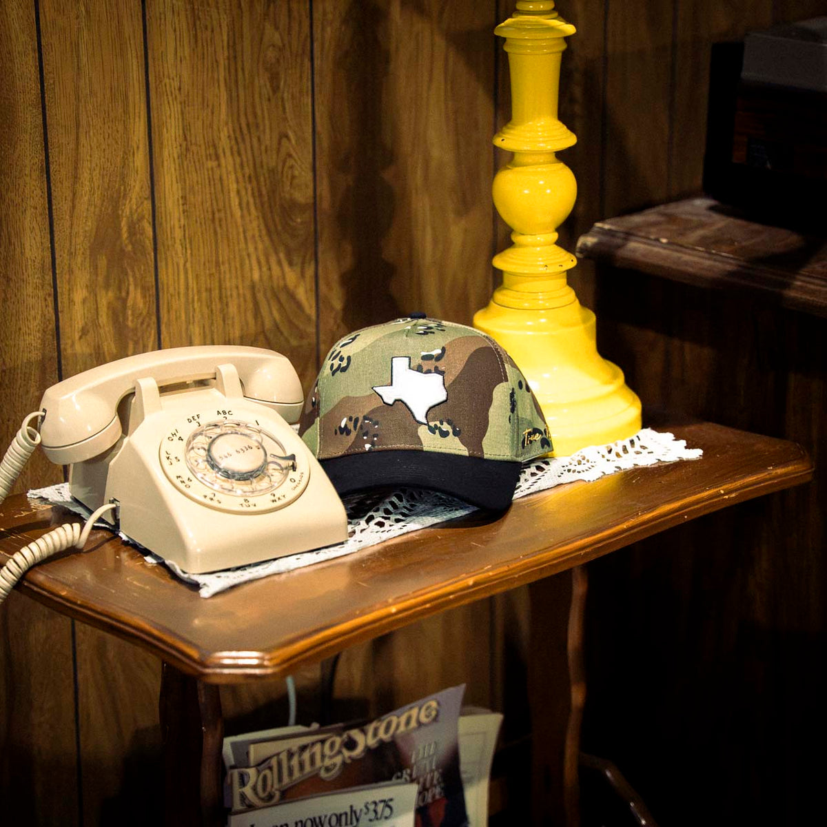 VINTAGE CAMO TX "STATE" - BLACK / CAMO