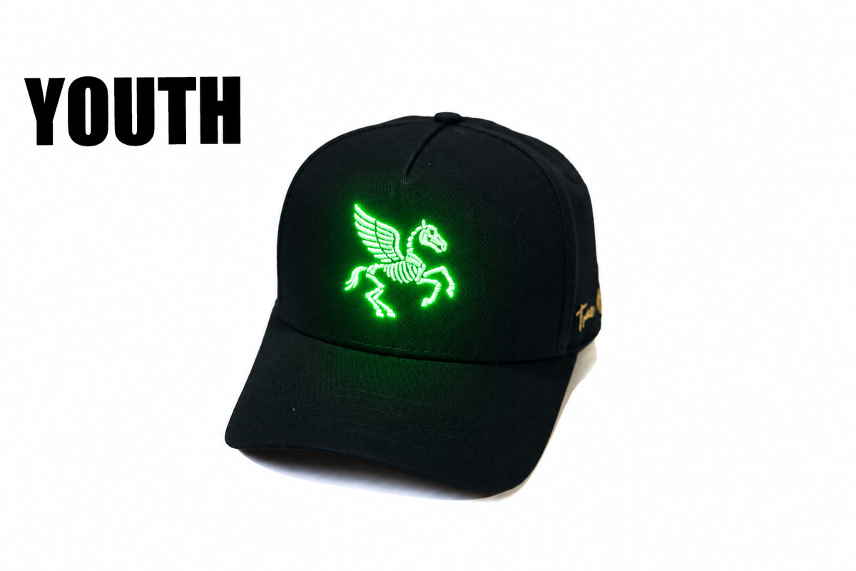 Pegasus "Carcass" Snapback - BLACK (YOUTH) (GLOW IN THE DARK)