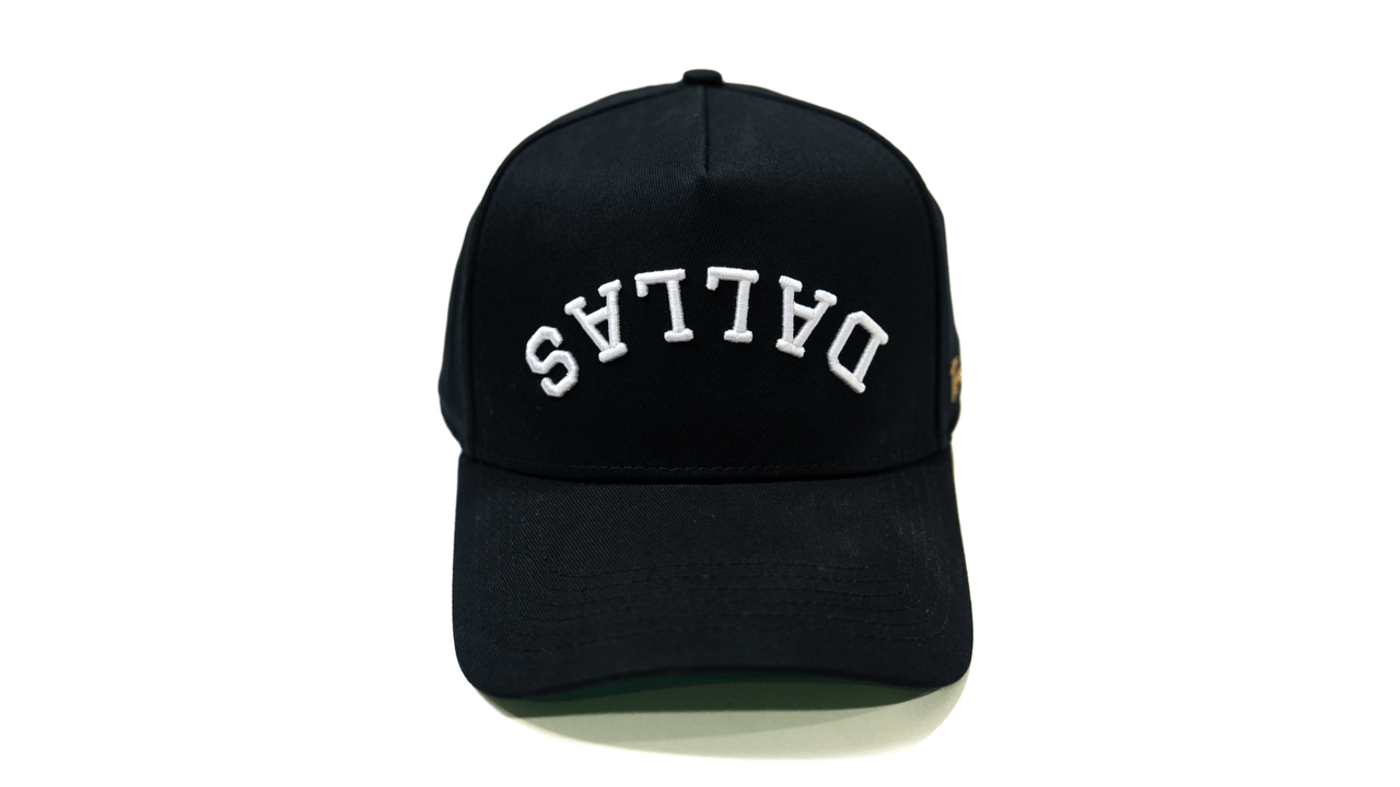 Upside Down Dallas Snapback - CLASSIC BLACK