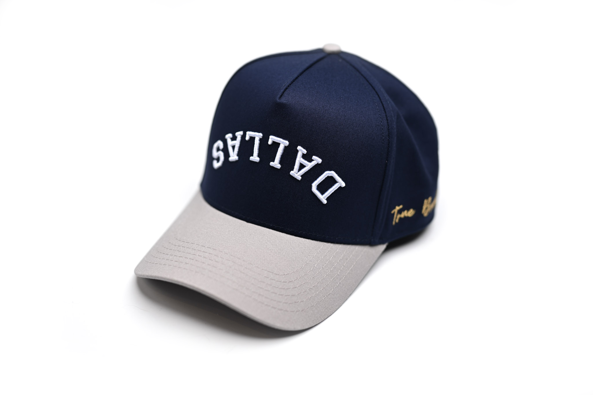 Precurved Dallas snapback - GRAY / NAVY