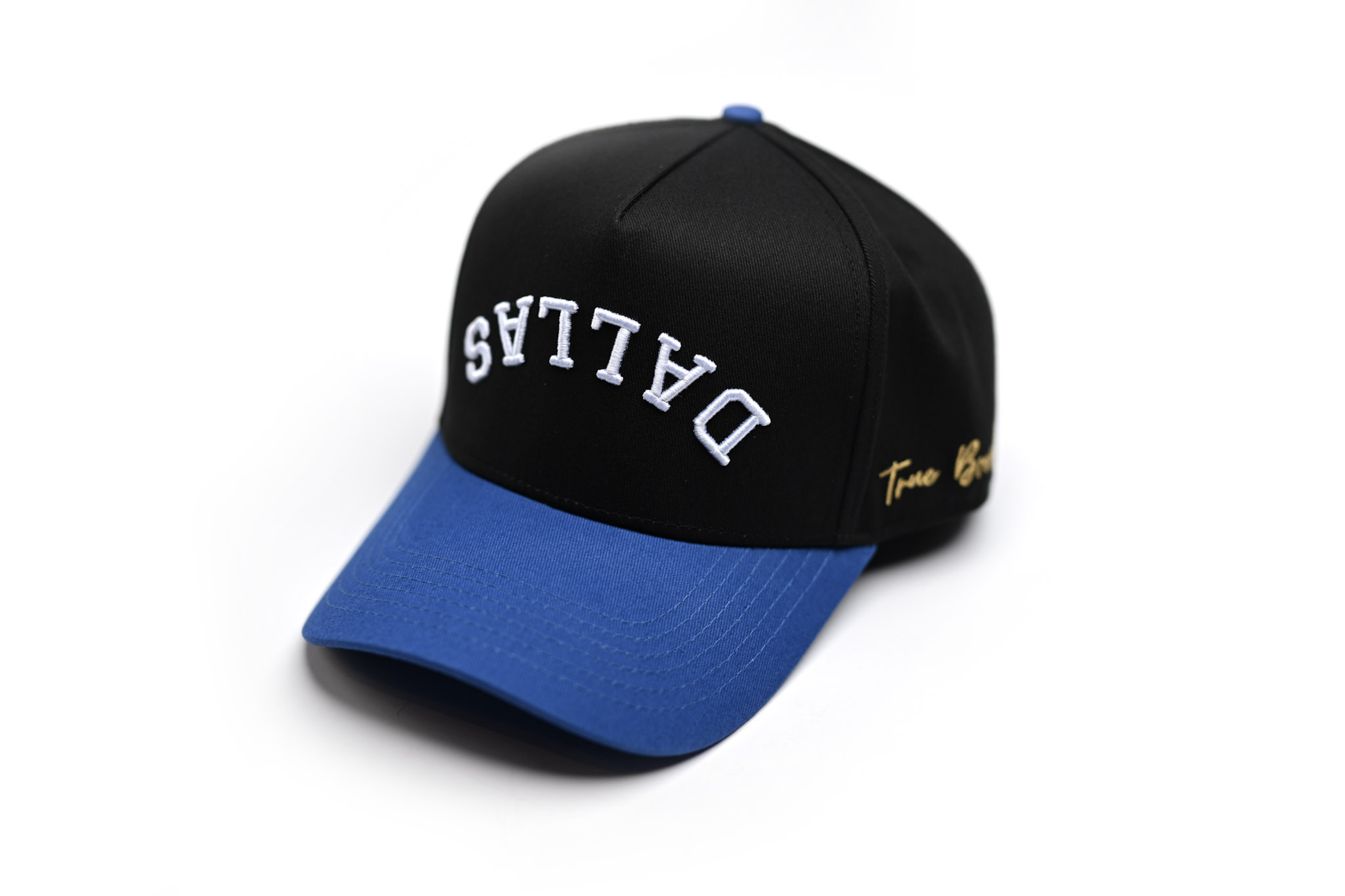 Precurved Dallas snapback - ROYAL / BLACK