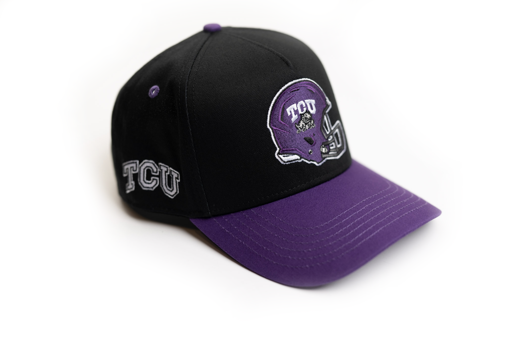 TCU x TRUE BRVND - PURPLE / BLACK HELMET