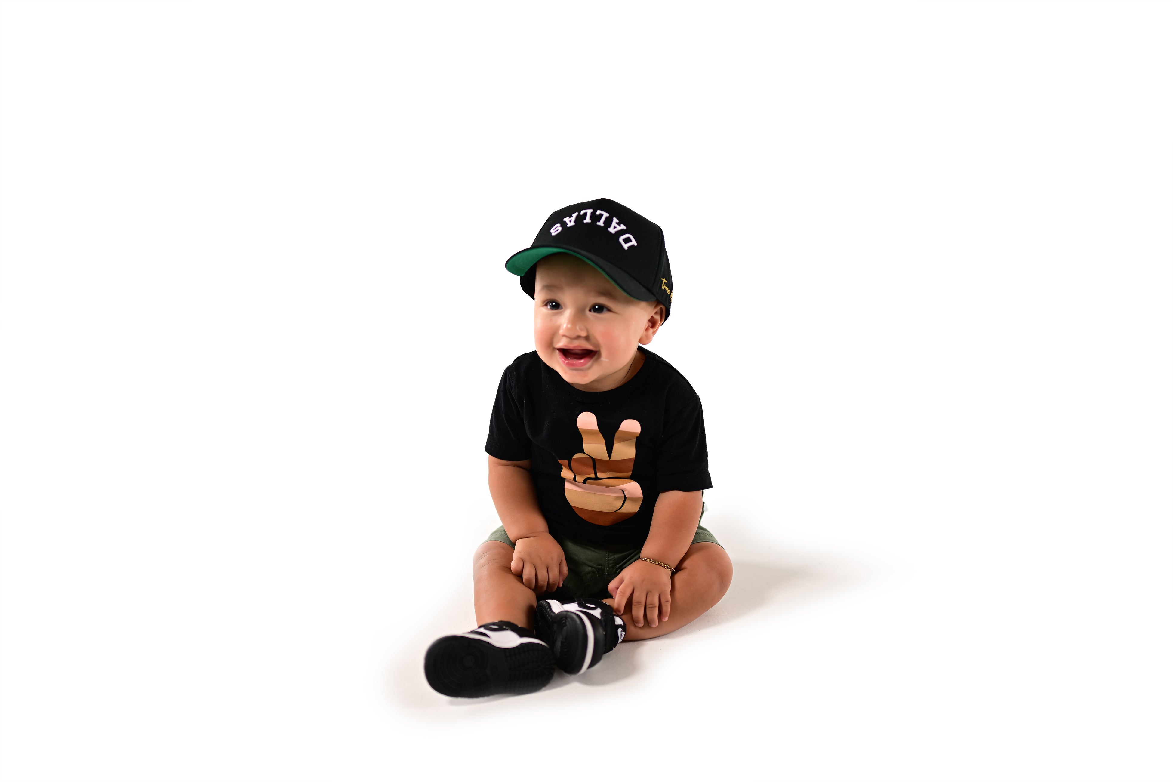 KIDS snapback - BLACK