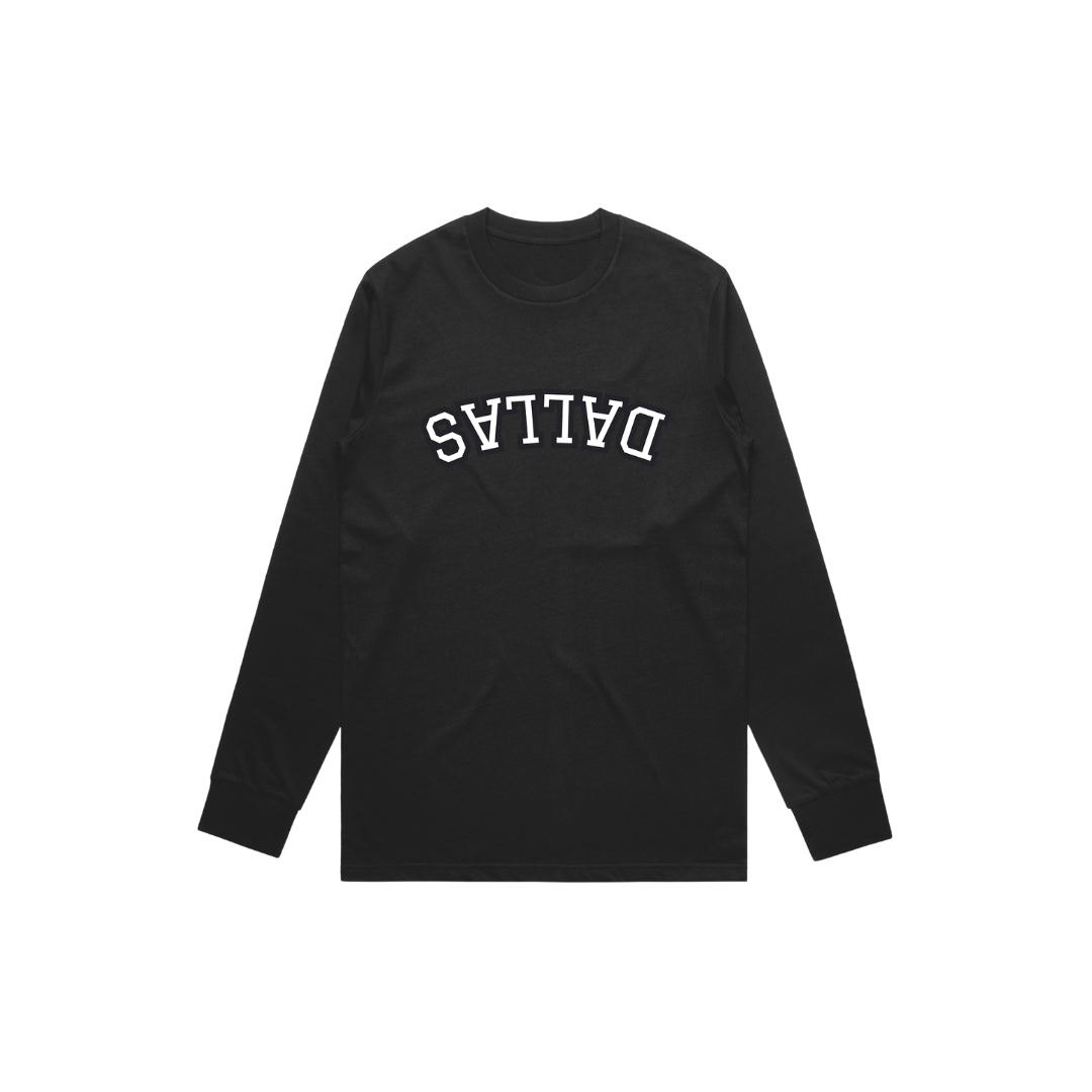 USD Dallas Long Sleeve Tee - Black/White