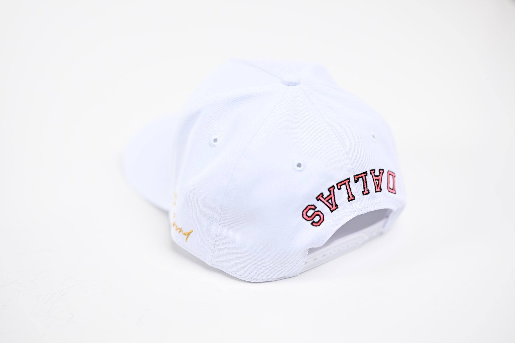 NEON V2 Precurved snapback - WHITE / PINK