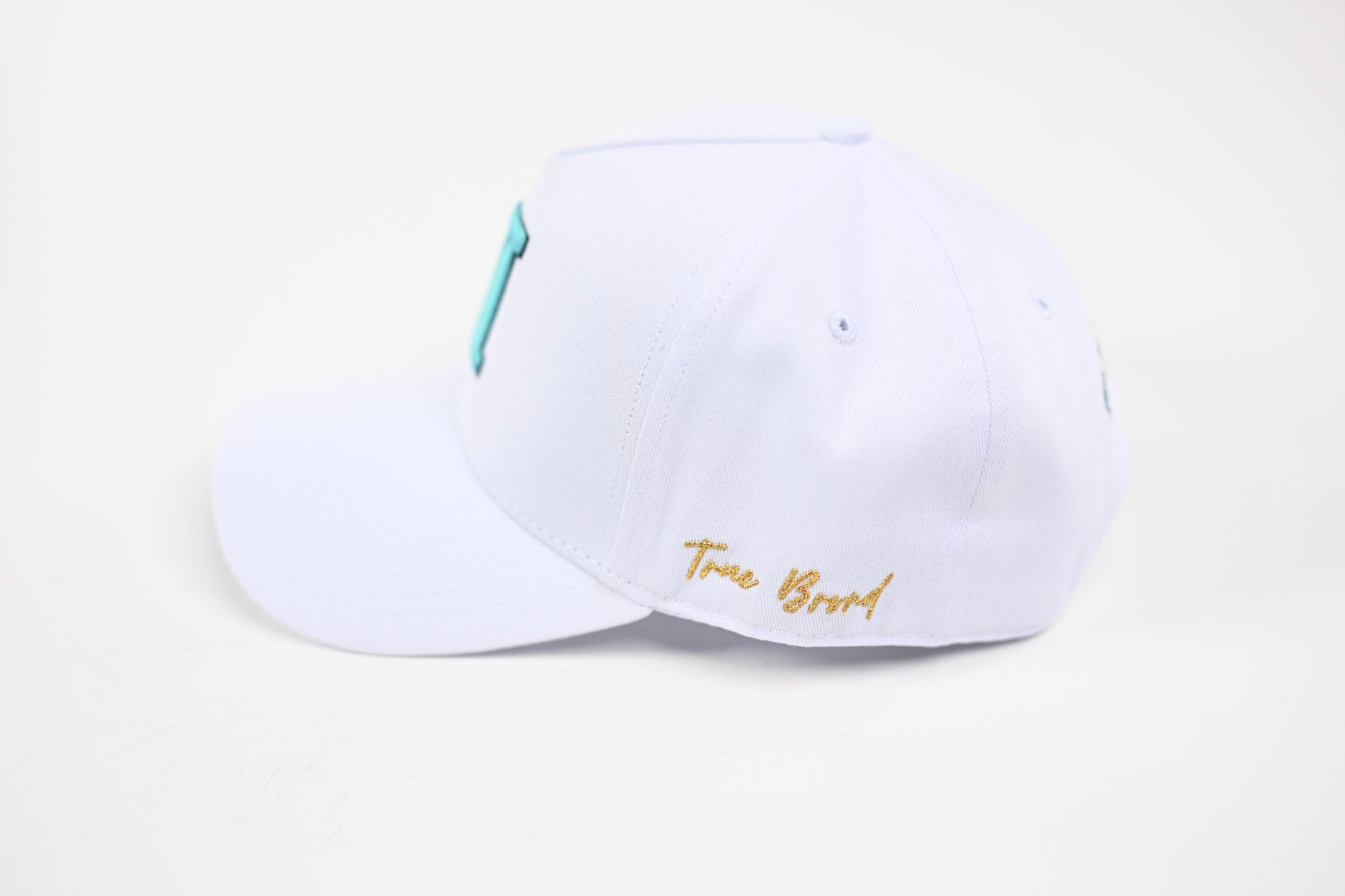 NEON V2 Precurved snapback - WHITE / BLUE