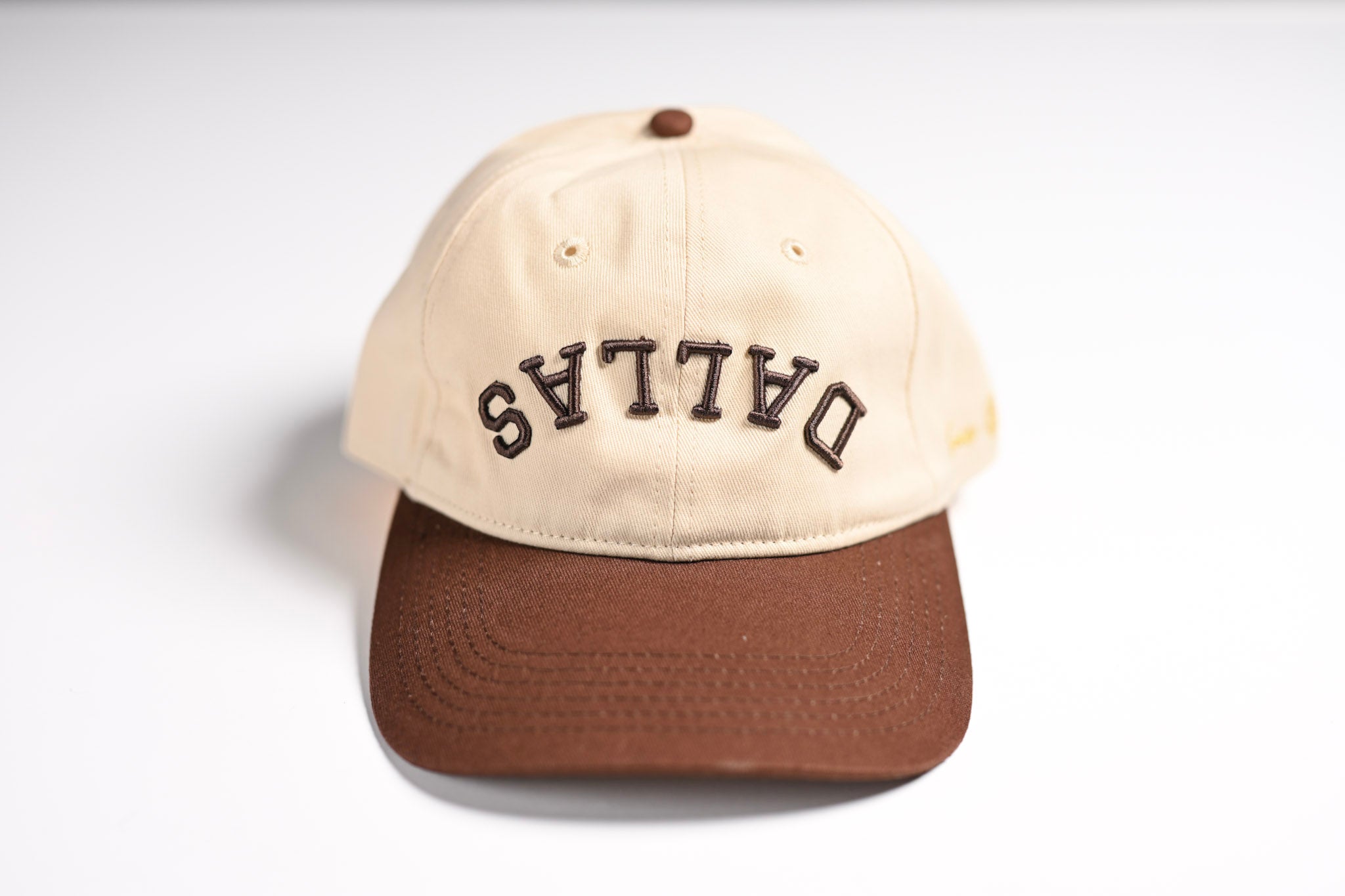 Dad Hat - BROWN OFFWHITE