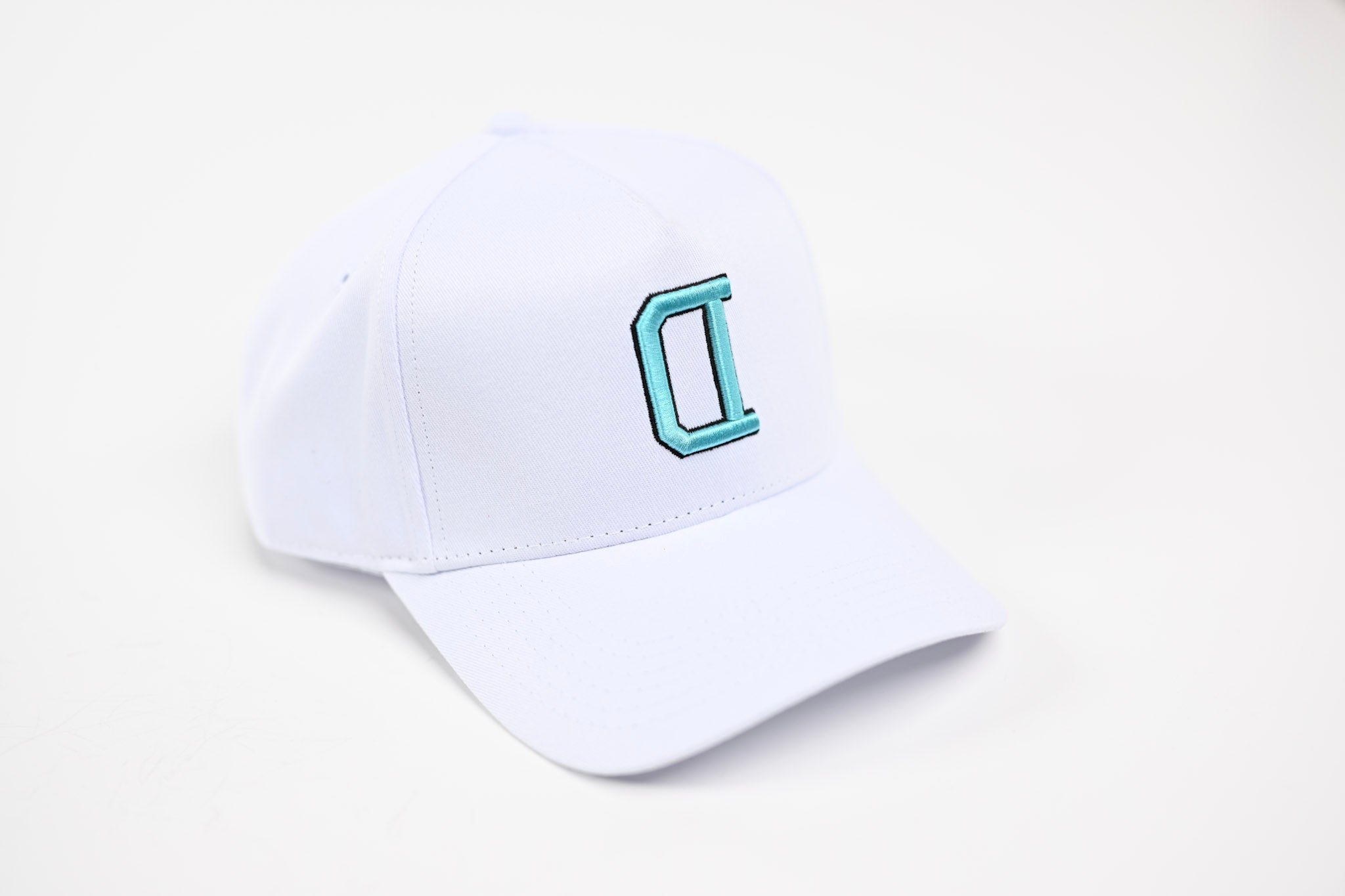 NEON V2 Precurved snapback - WHITE / BLUE
