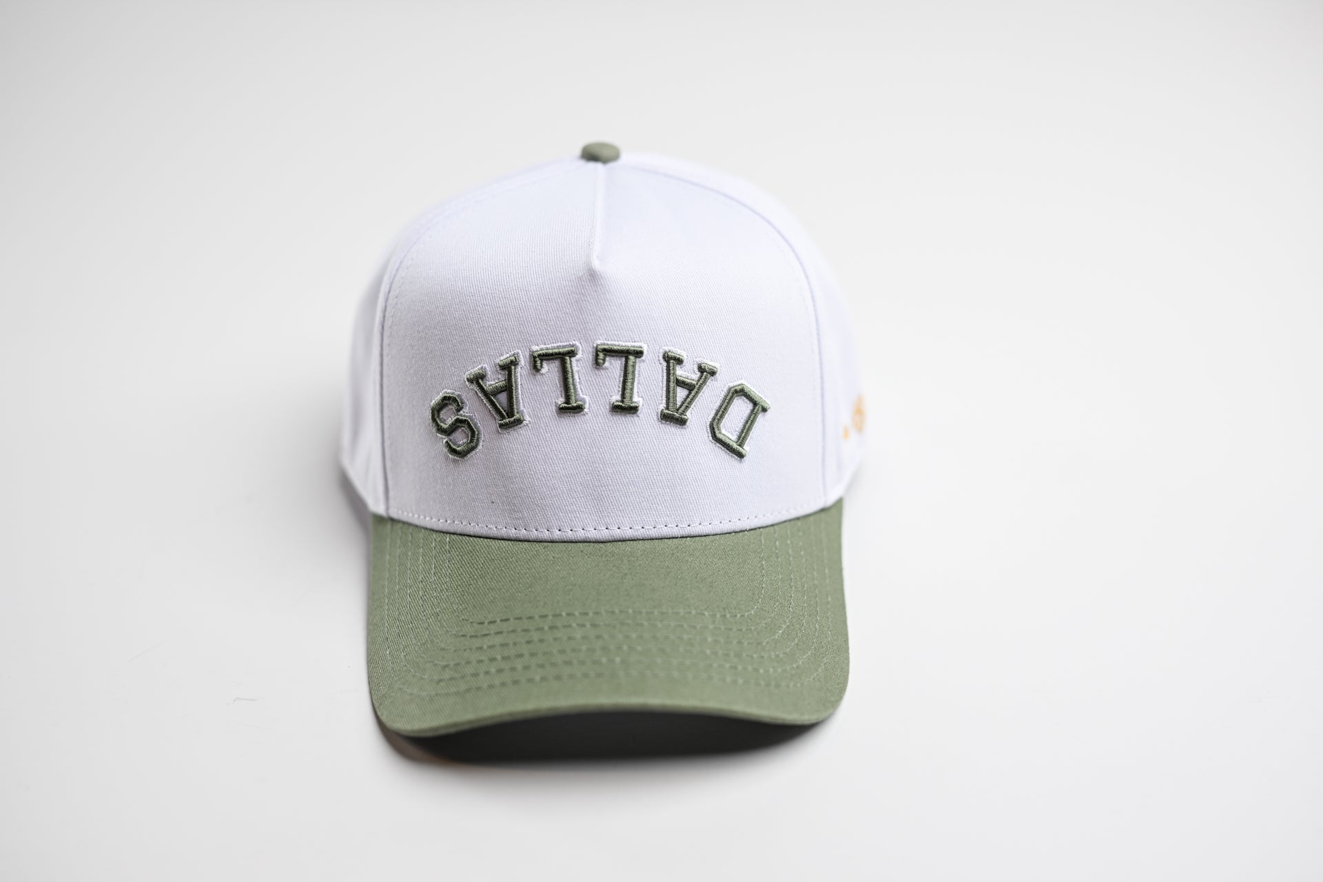 Precurved Dallas snapback - SAGE / WHITE