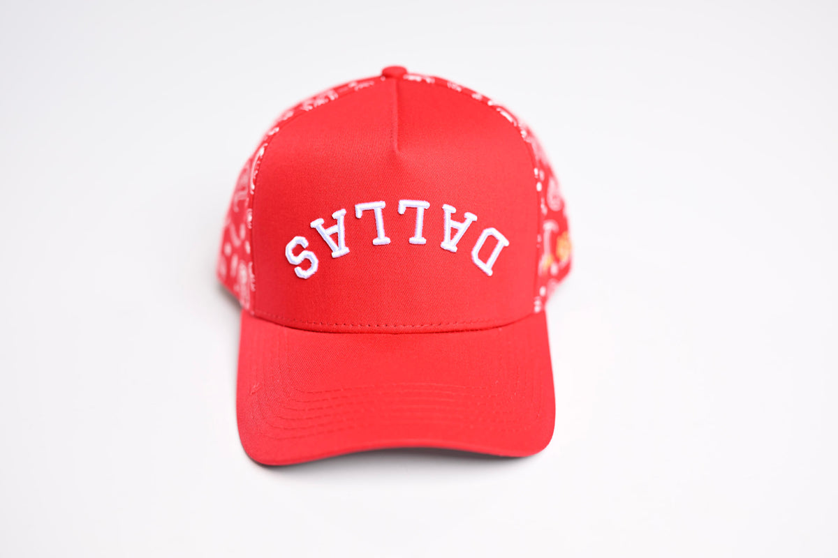 Upside Down Dallas snapback - Red – True Brvnd