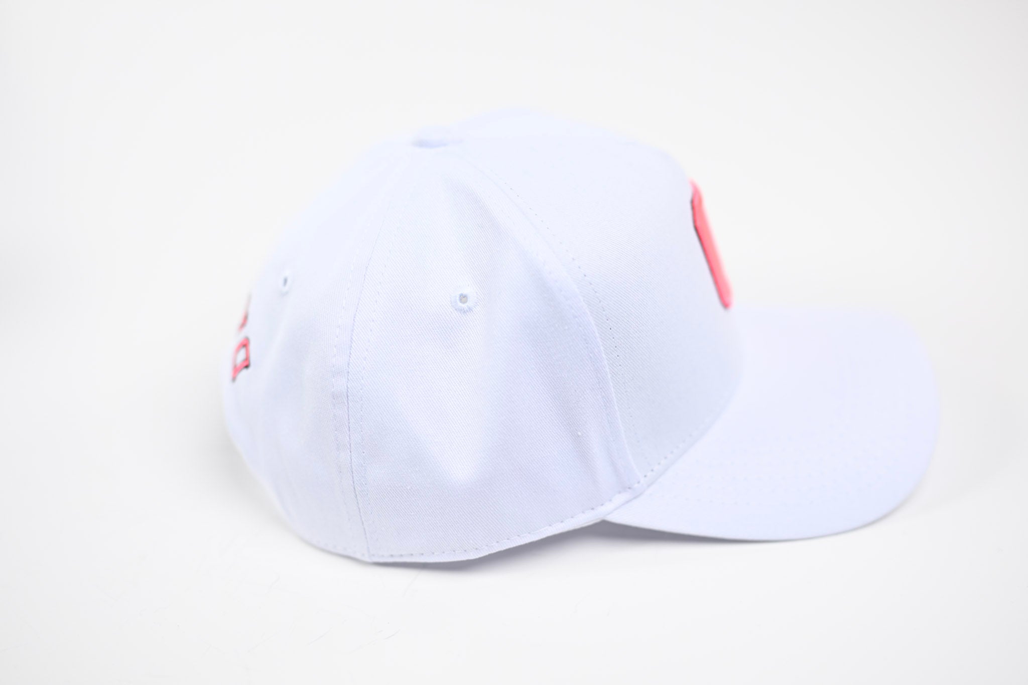 NEON V2 Precurved snapback - WHITE / PINK