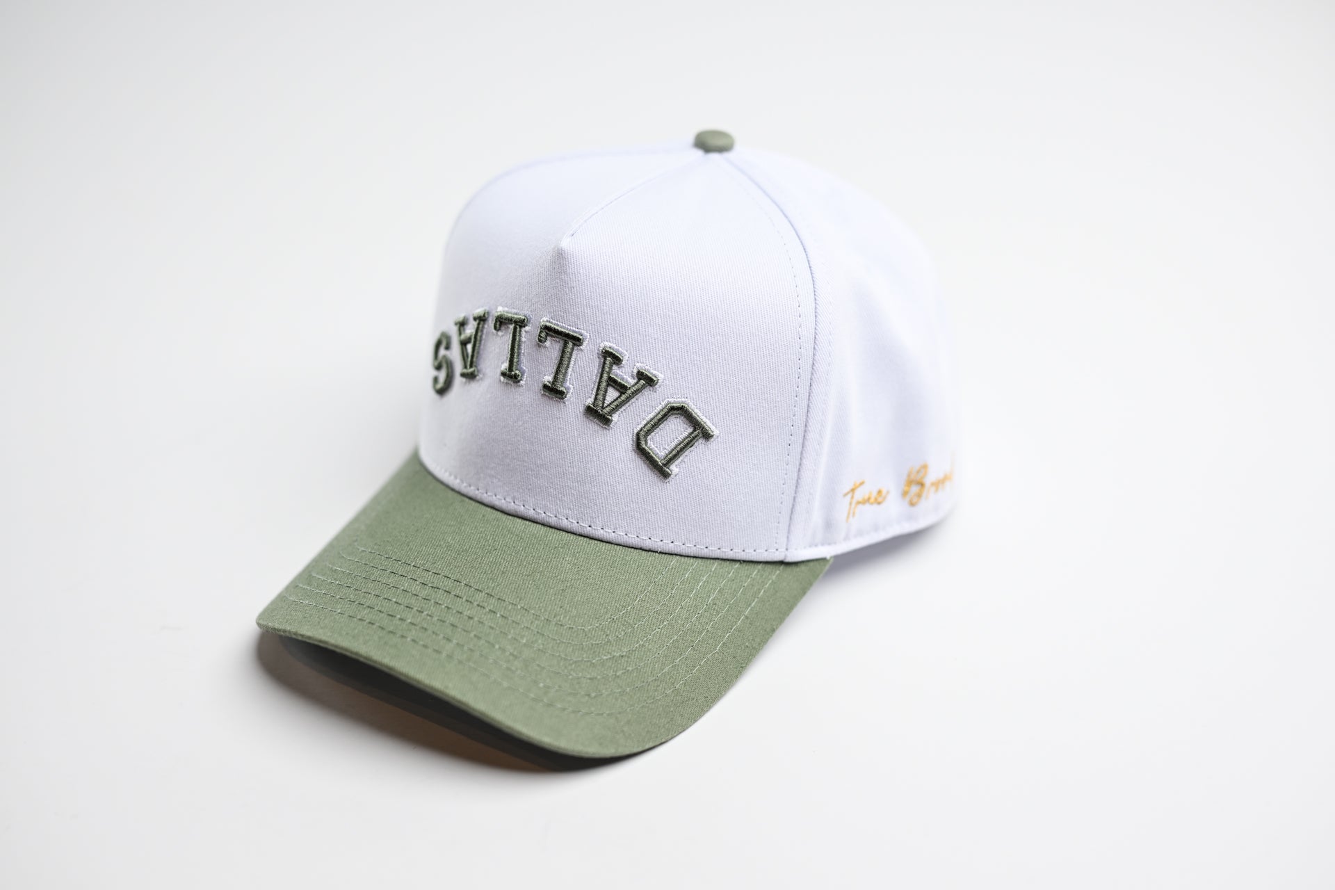 Precurved Dallas snapback - SAGE / WHITE