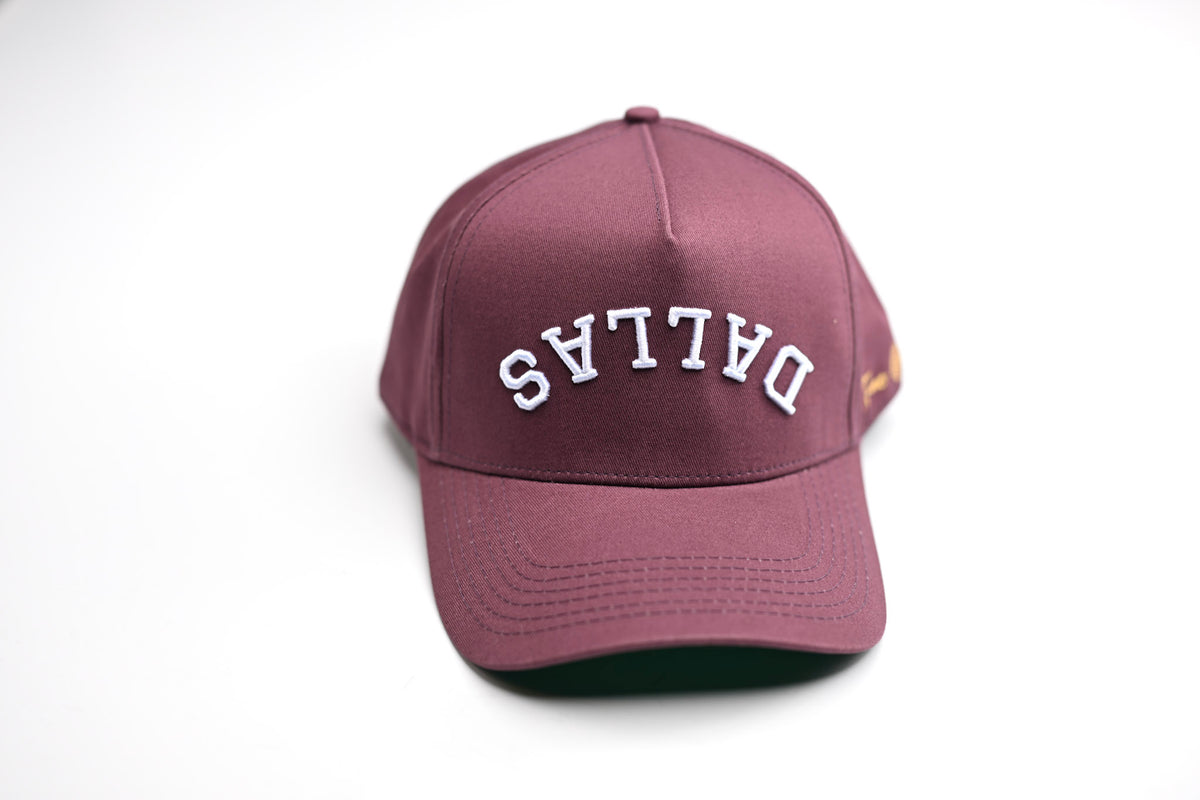 Precurved Dallas snapback - Maroon